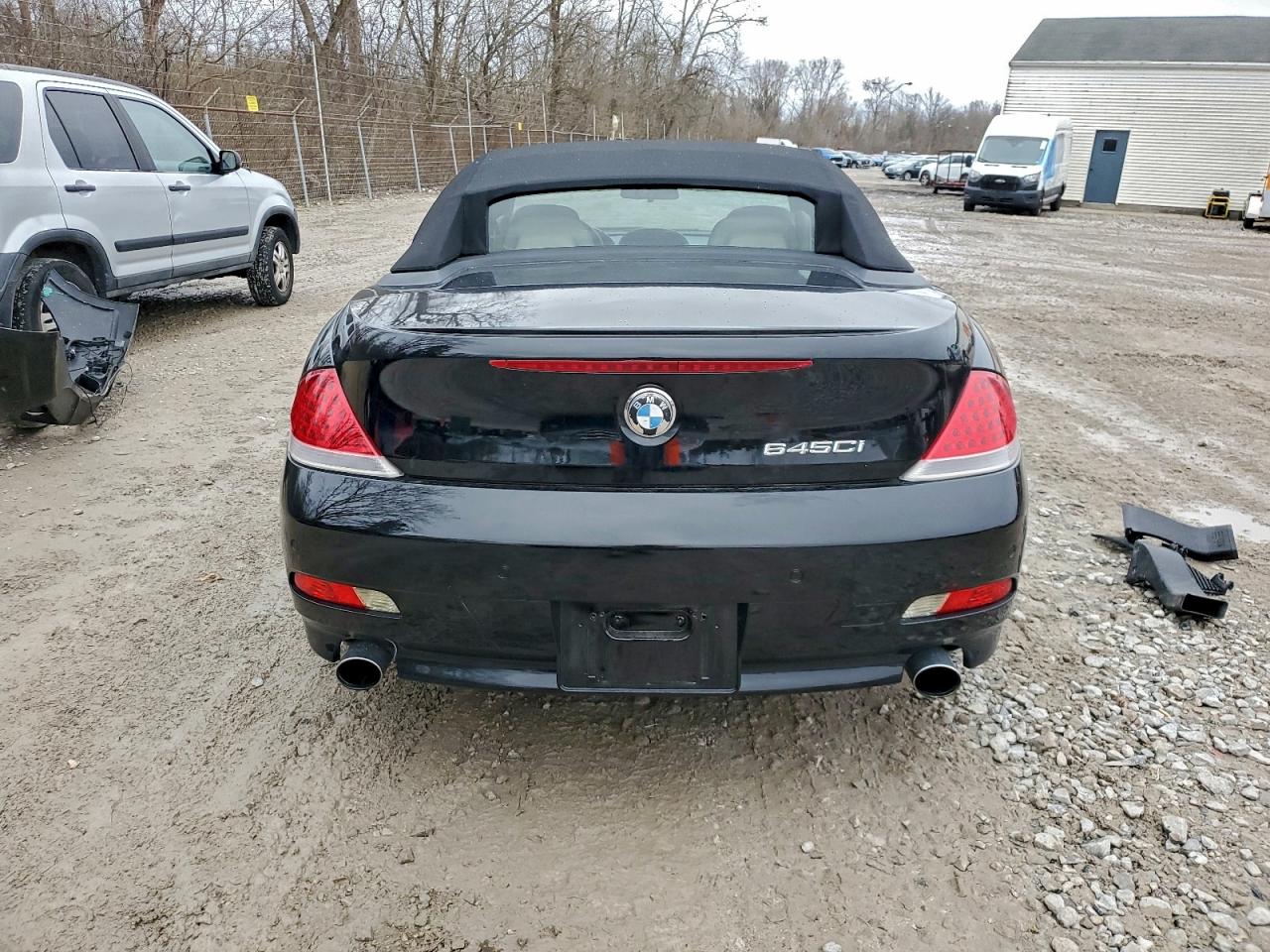 2005 Bmw 645 Ci Automatic Black vin: WBAEK73405B328020