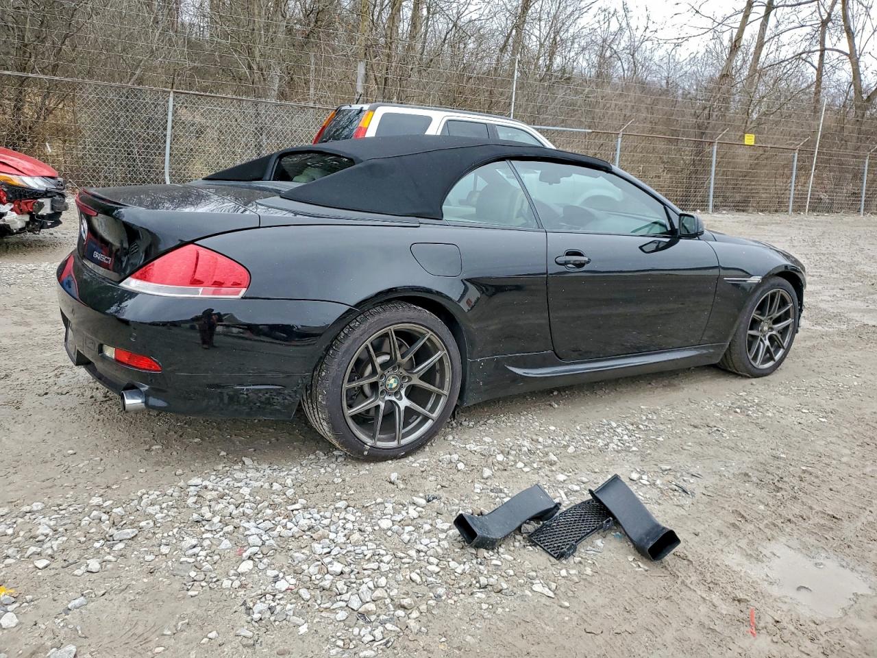 2005 Bmw 645 Ci Automatic Black vin: WBAEK73405B328020