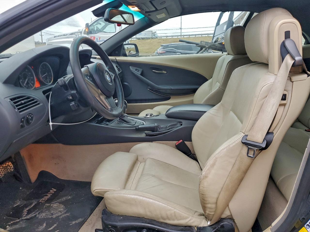 2005 Bmw 645 Ci Automatic Black vin: WBAEK73405B328020