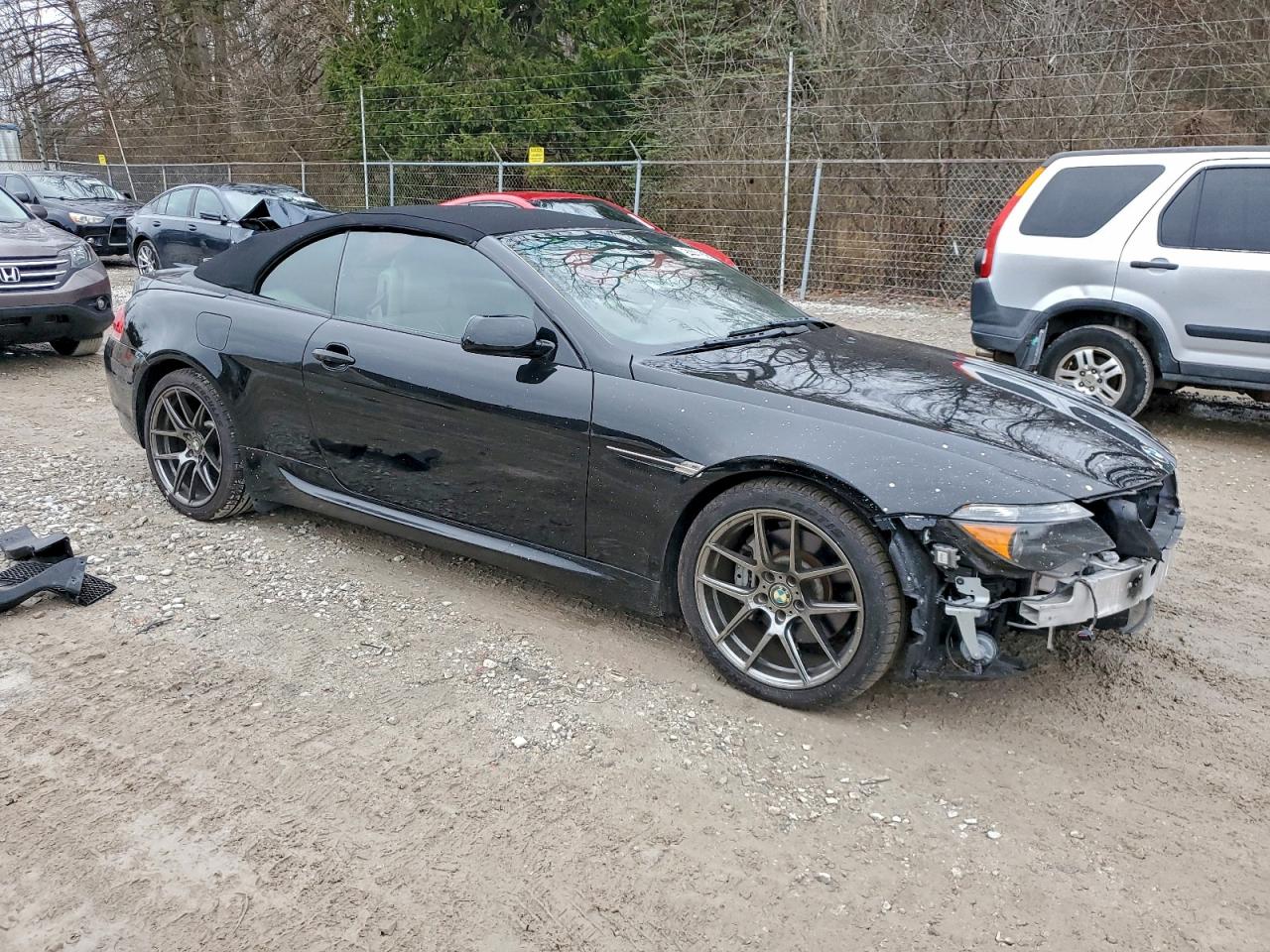 2005 Bmw 645 Ci Automatic Black vin: WBAEK73405B328020