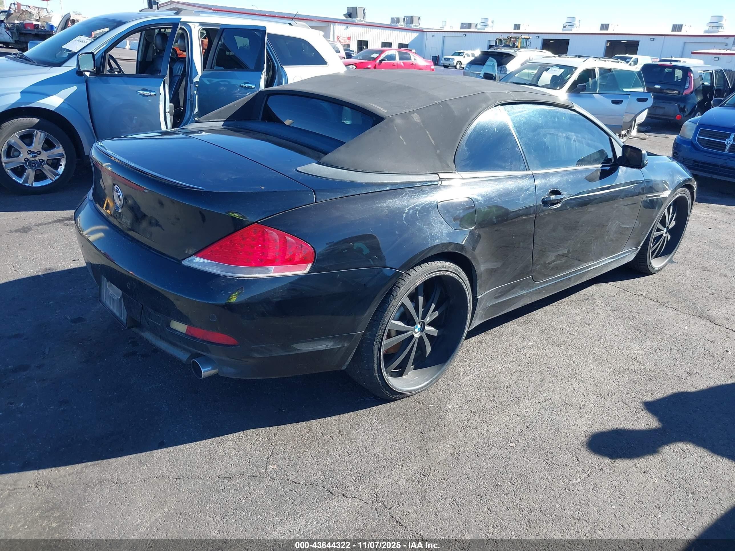 2004 Bmw 645ci   Black vin: WBAEK73424B322427