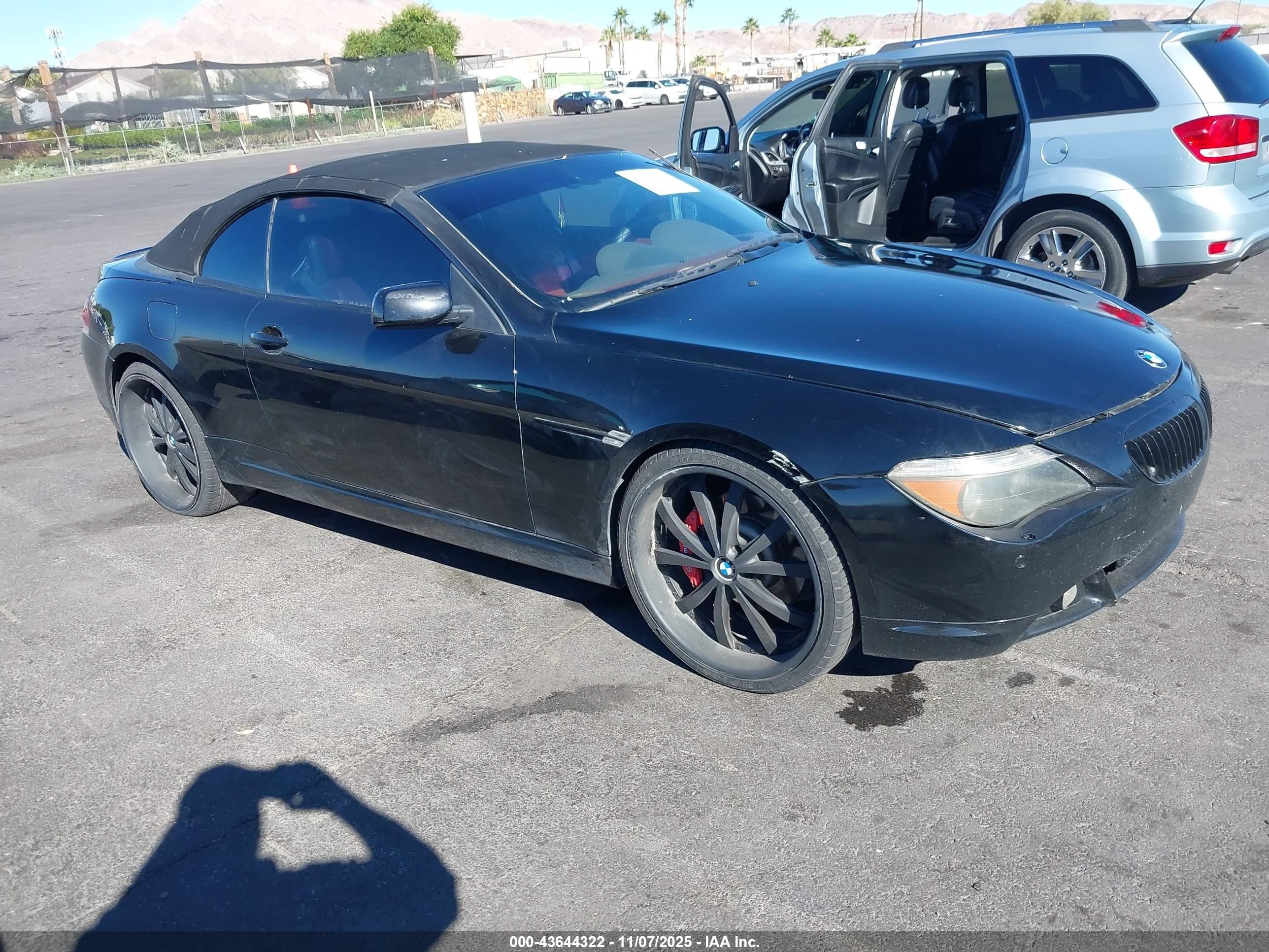 2004 Bmw 645ci   Black vin: WBAEK73424B322427