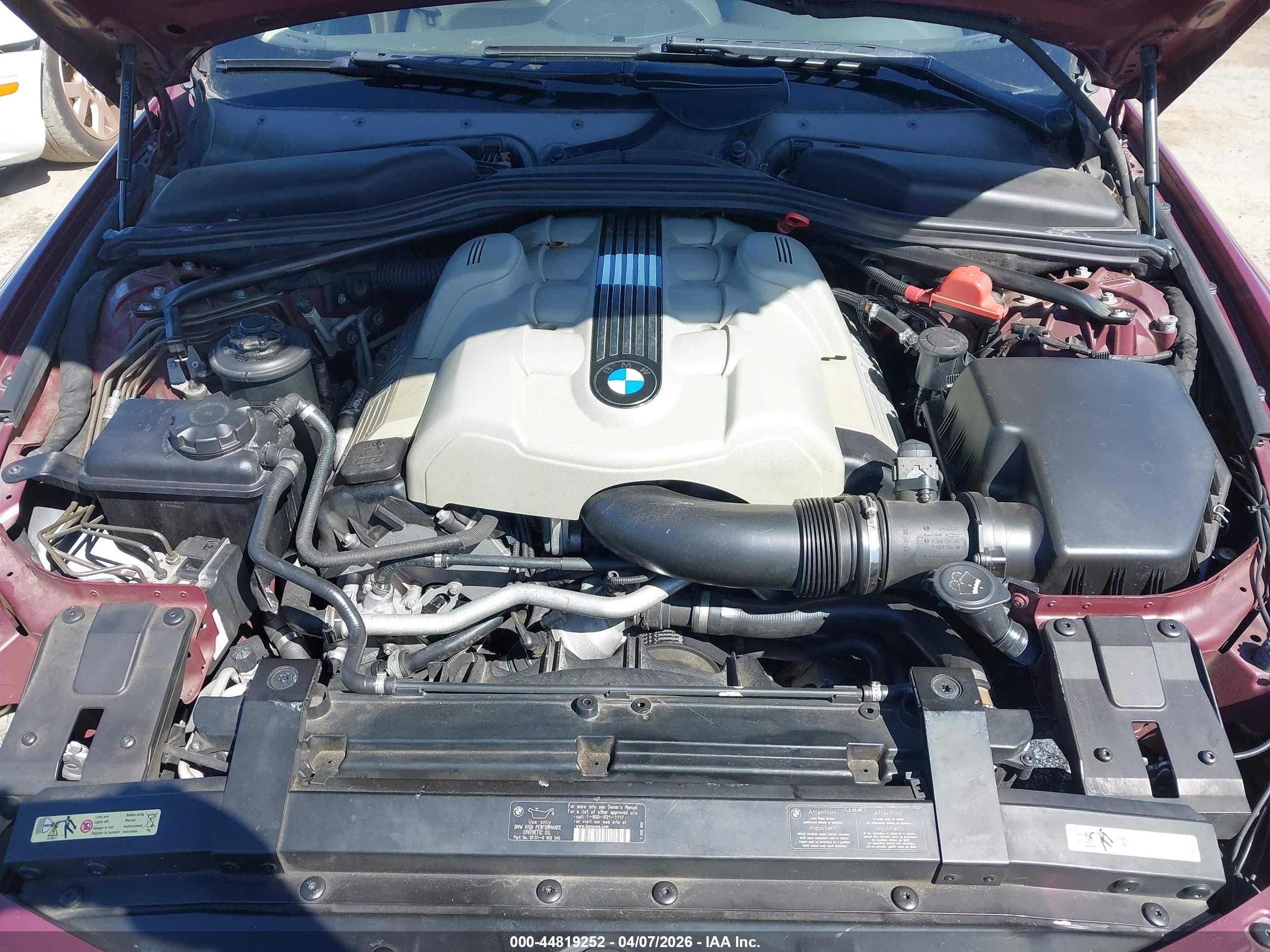 2005 Bmw 645ci   Burgundy vin: WBAEK73425B327807