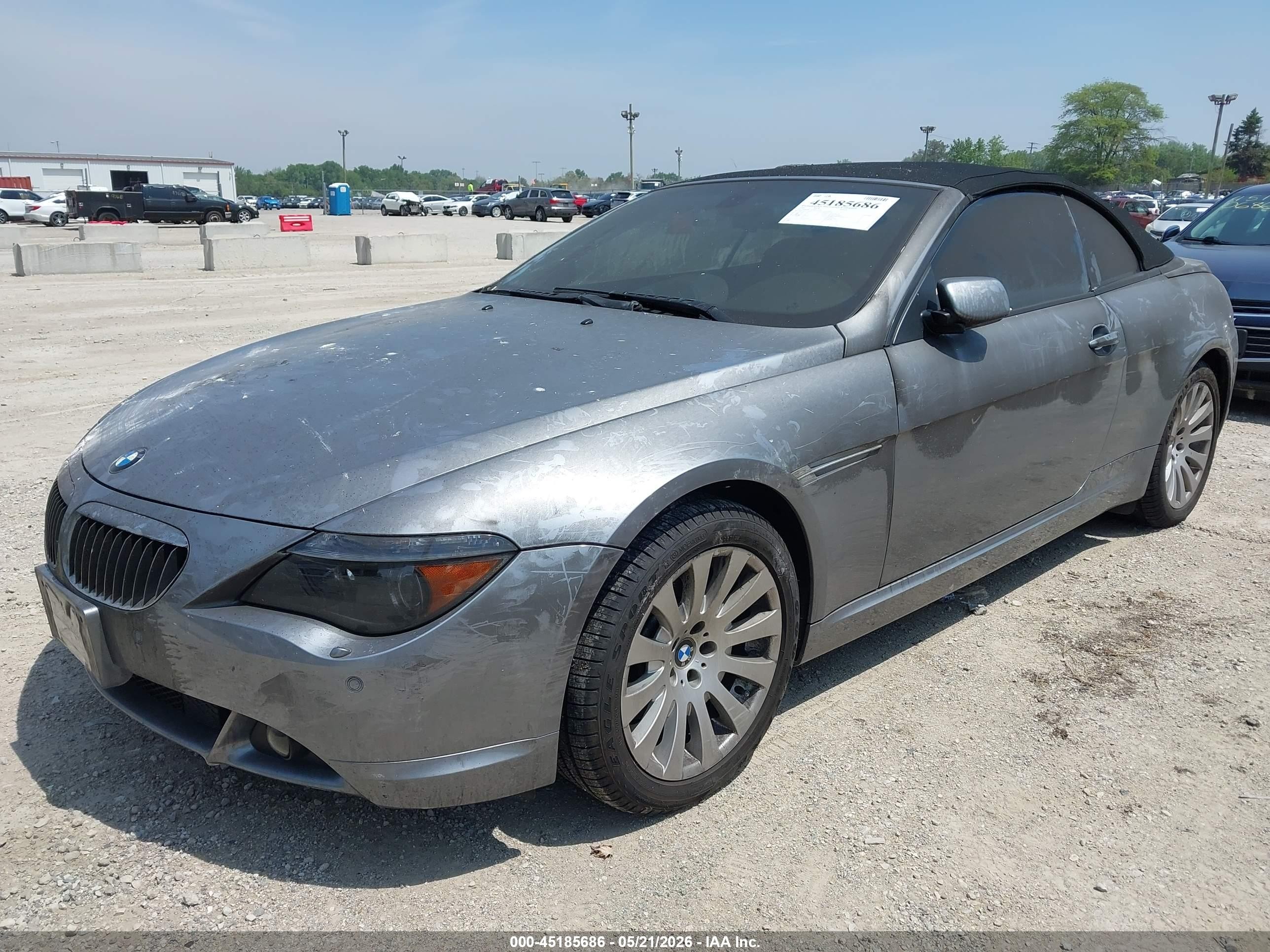 2004 Bmw 645ci   Gray vin: WBAEK73434B321948
