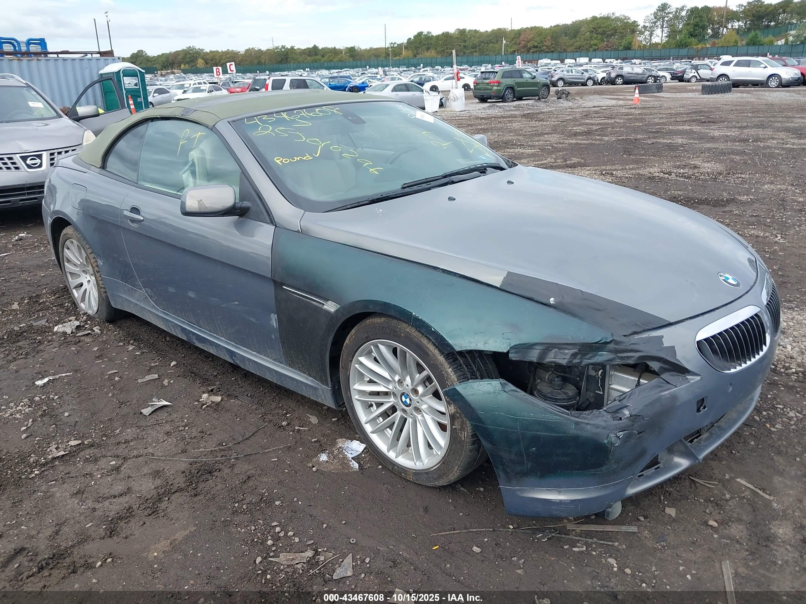 2004 Bmw 645ci   Gray vin: WBAEK73444B320260