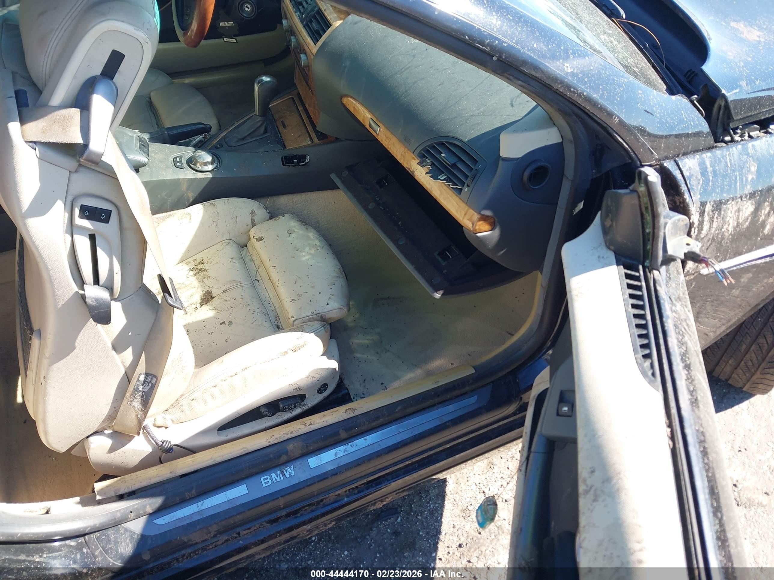 2004 Bmw 645ci   Черный vin: WBAEK73444B320744