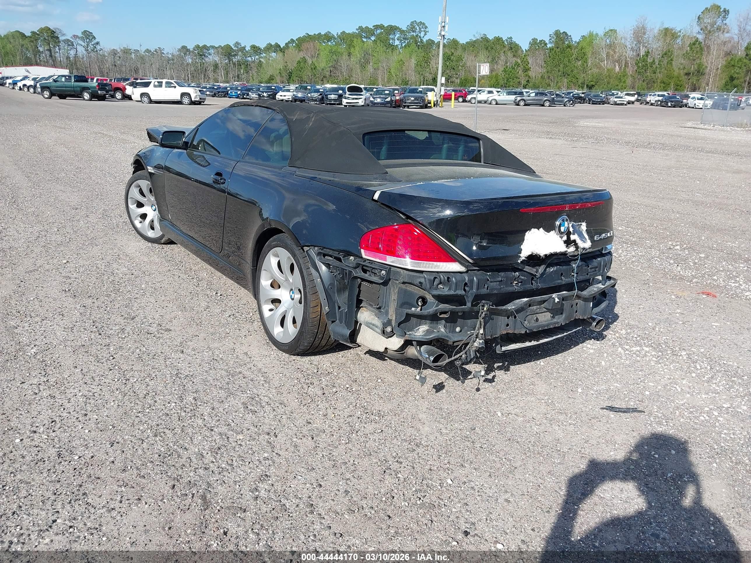 2004 Bmw 645ci   Черный vin: WBAEK73444B320744