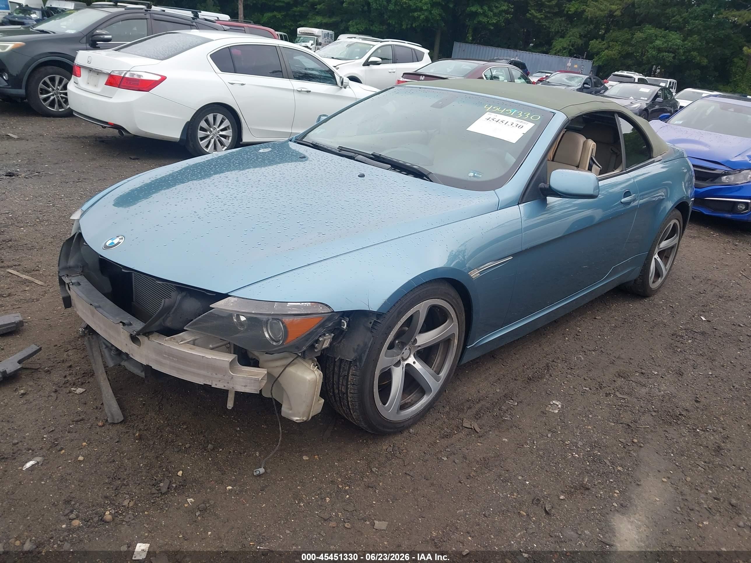 2005 Bmw 645ci   Синий vin: WBAEK73445B325542