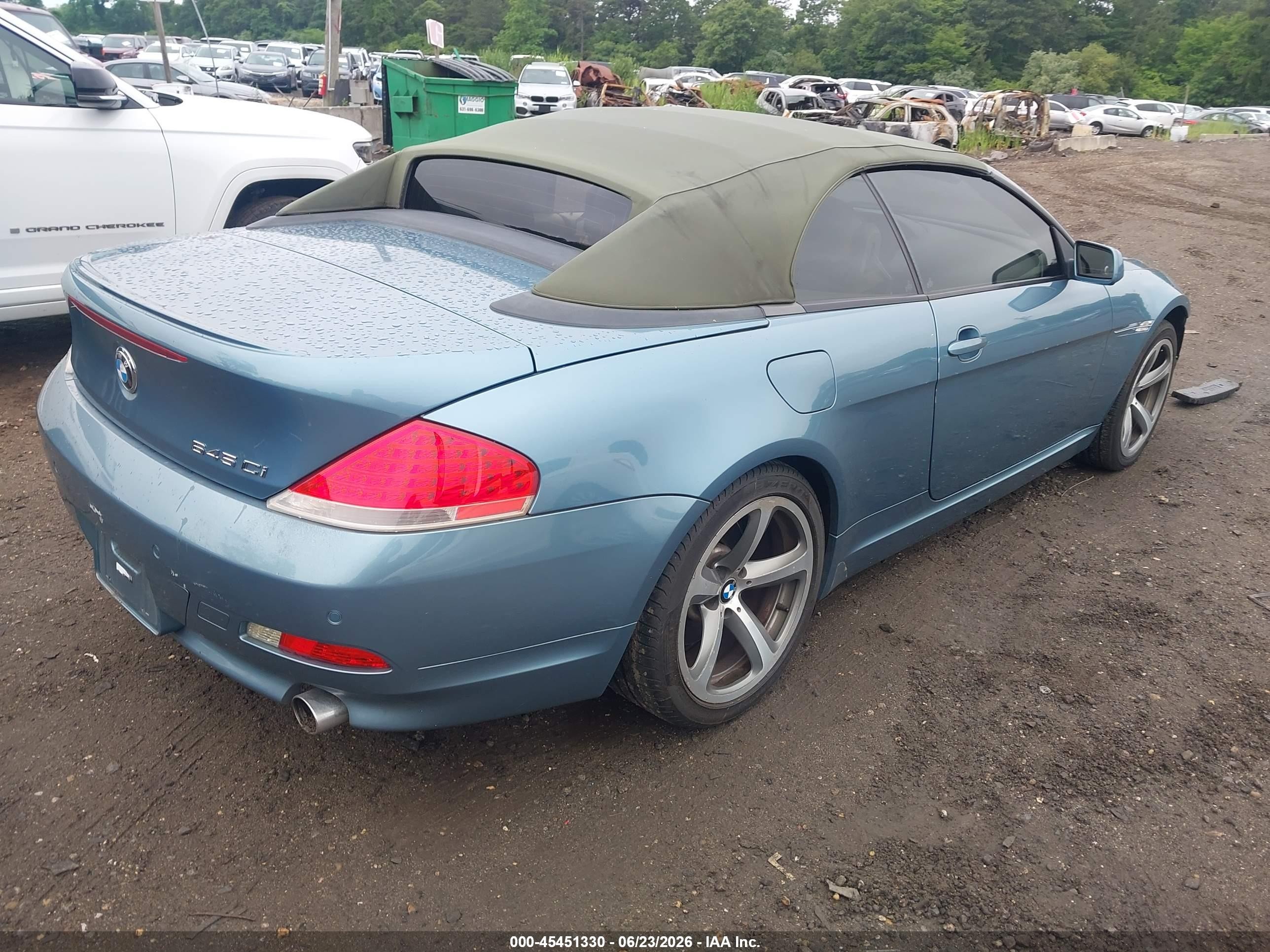 2005 Bmw 645ci   Синий vin: WBAEK73445B325542
