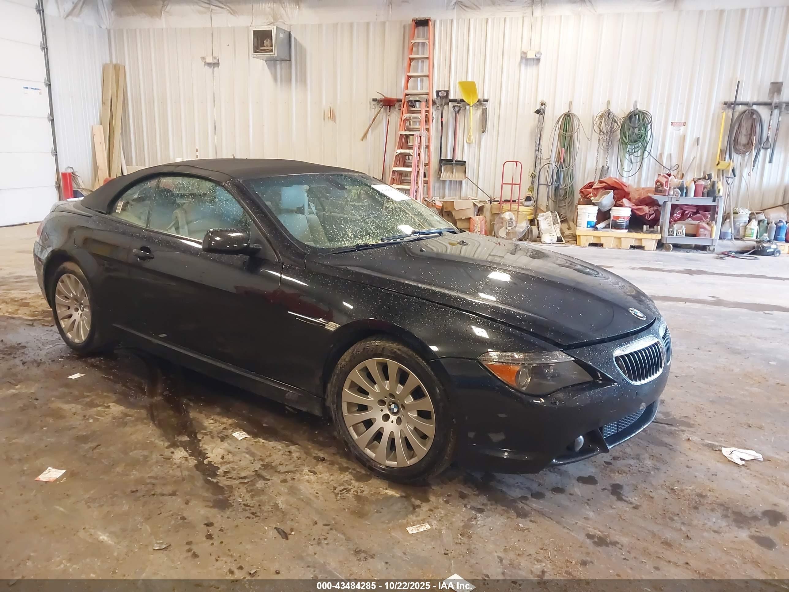 2005 Bmw 645ci   Black vin: WBAEK73445B326044