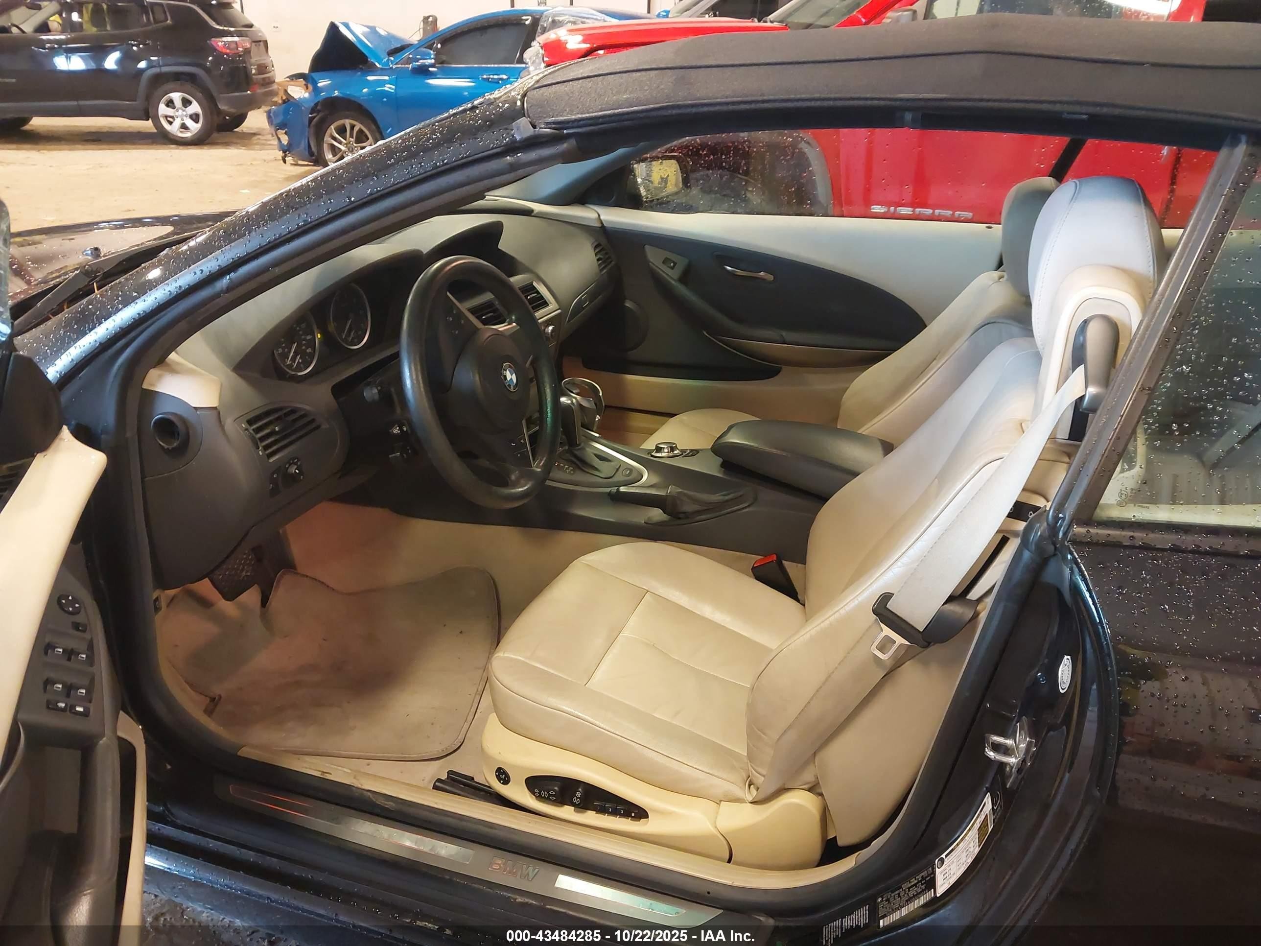 2005 Bmw 645ci   Black vin: WBAEK73445B326044