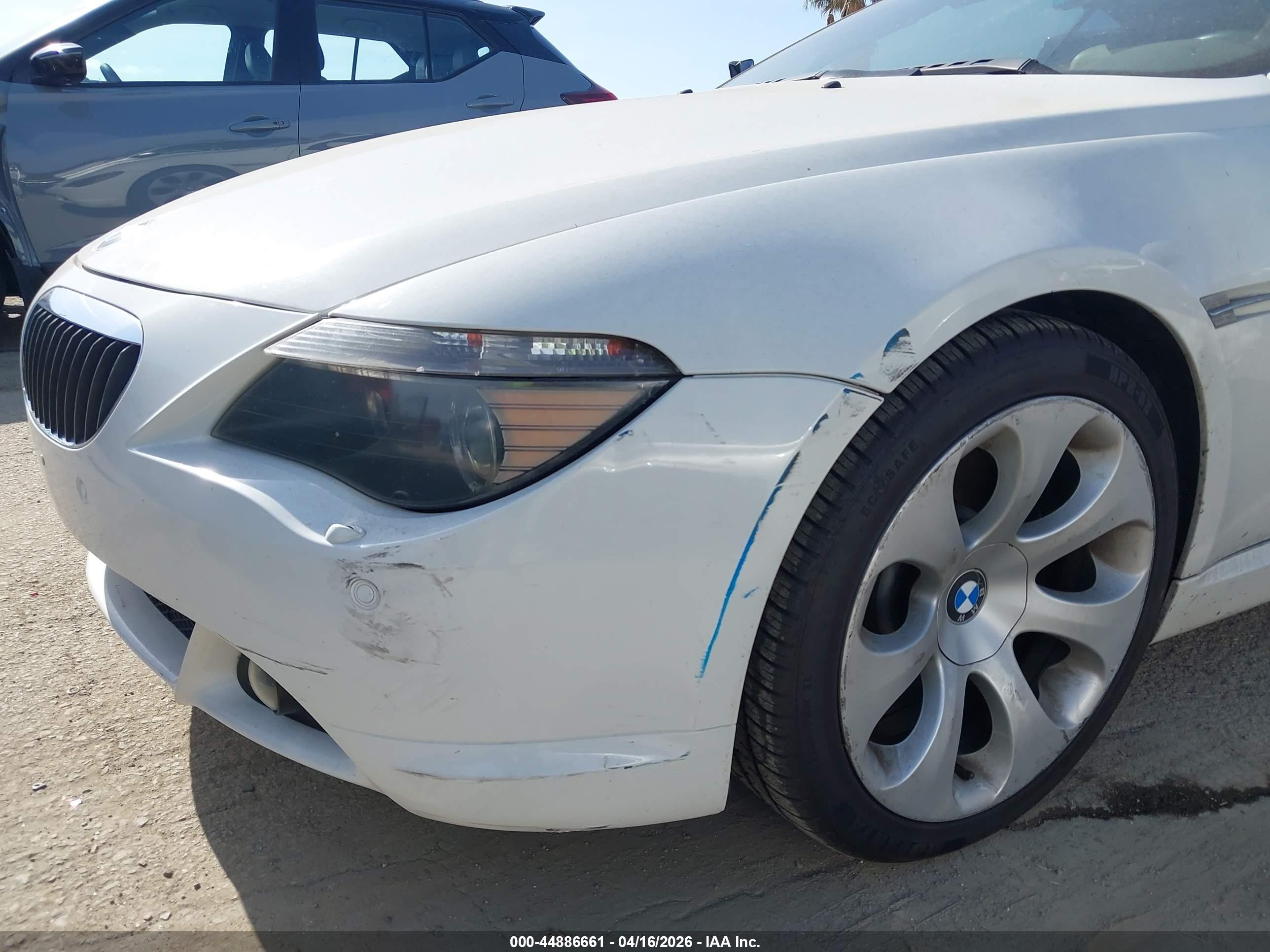 2005 Bmw 645ci   White vin: WBAEK73445B327131