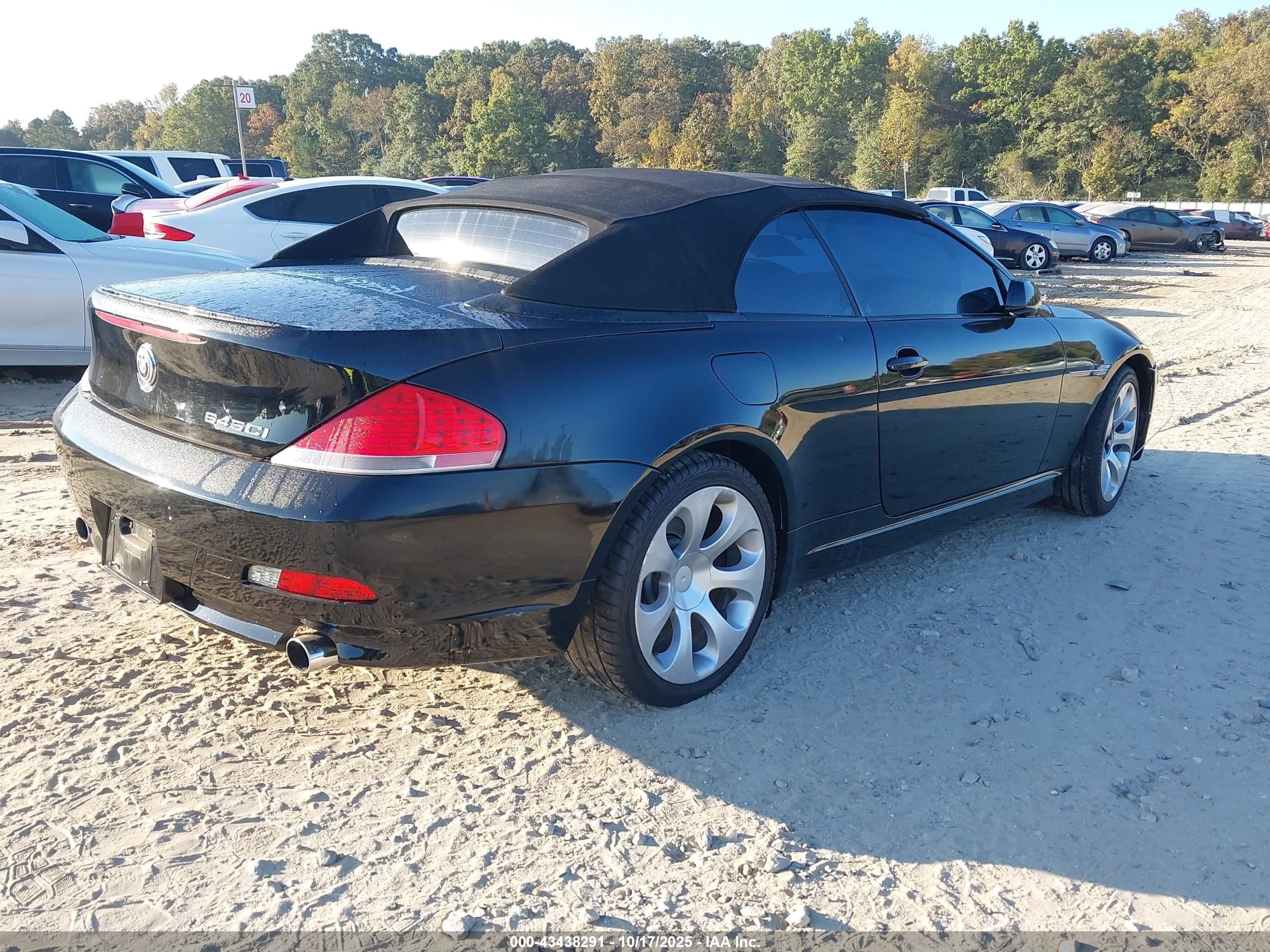 2005 Bmw 645ci   Black vin: WBAEK73455B260880