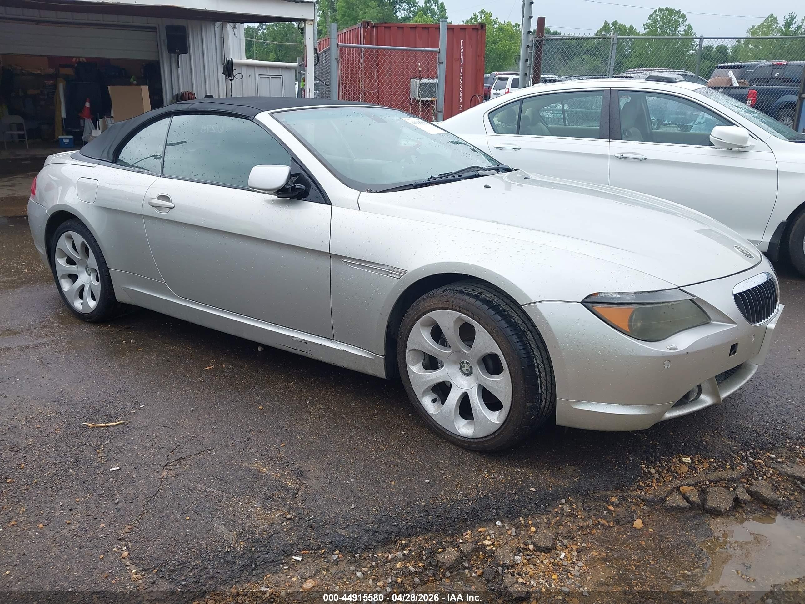 2005 Bmw 645ci Серебряный vin: WBAEK73455B261298