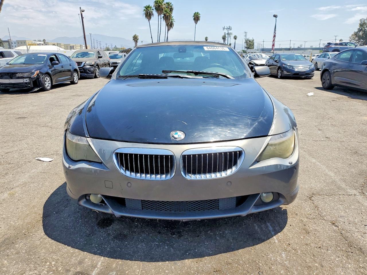 2005 Bmw 645 Ci Automatic Silver vin: WBAEK73465B323811