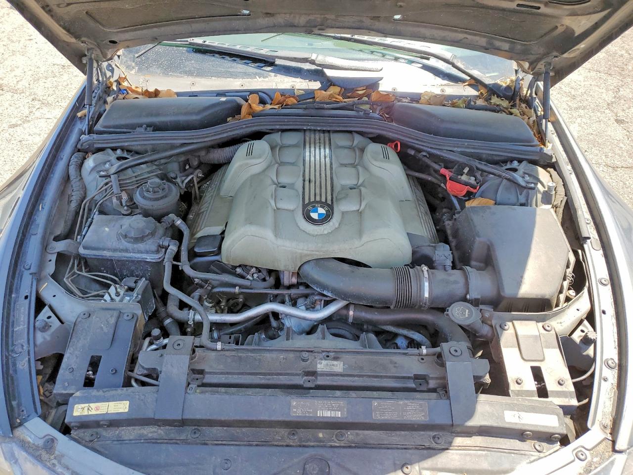 2005 Bmw 645 Ci Automatic Silver vin: WBAEK73465B323811