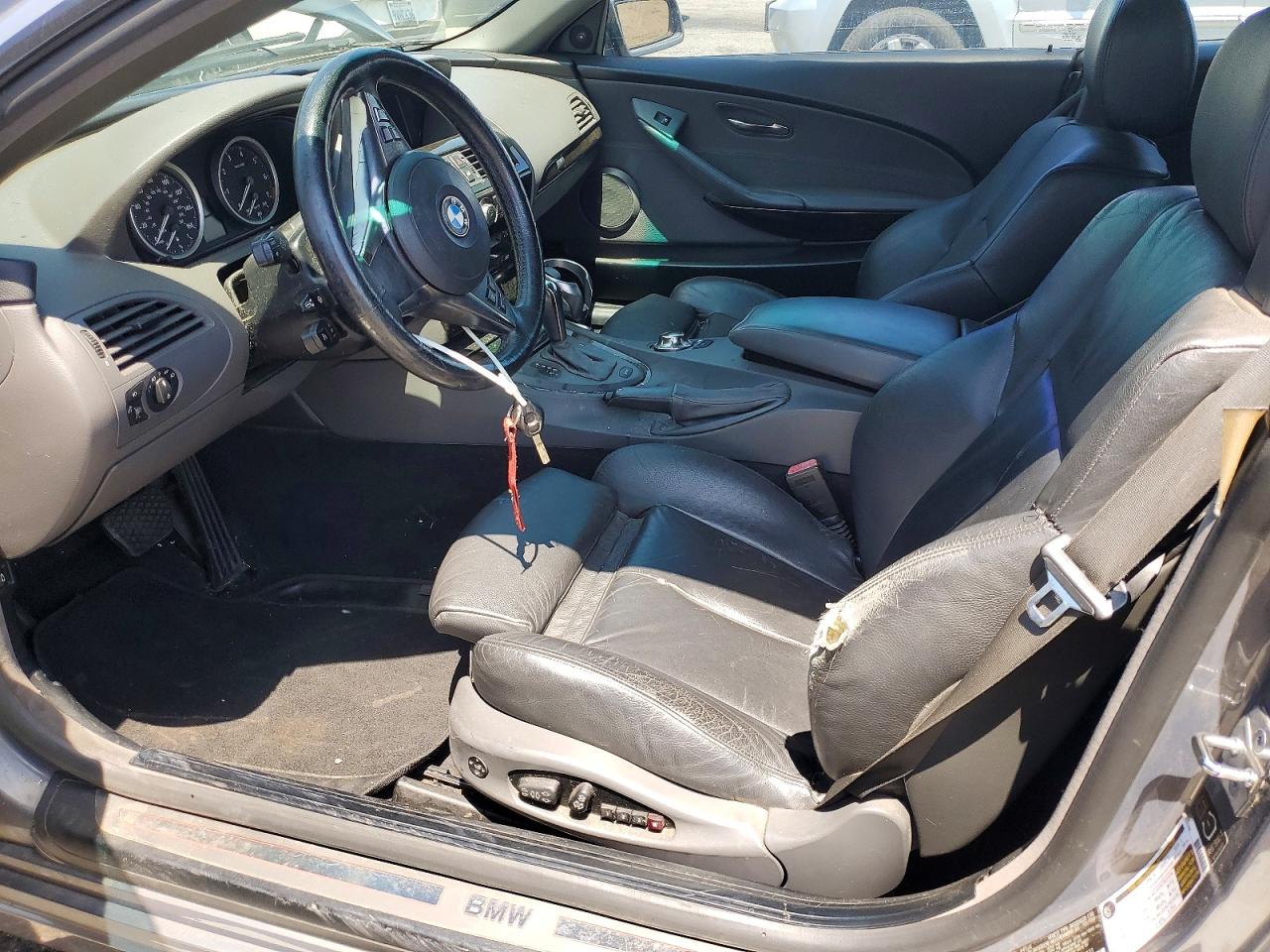 2005 Bmw 645 Ci Automatic Silver vin: WBAEK73465B323811
