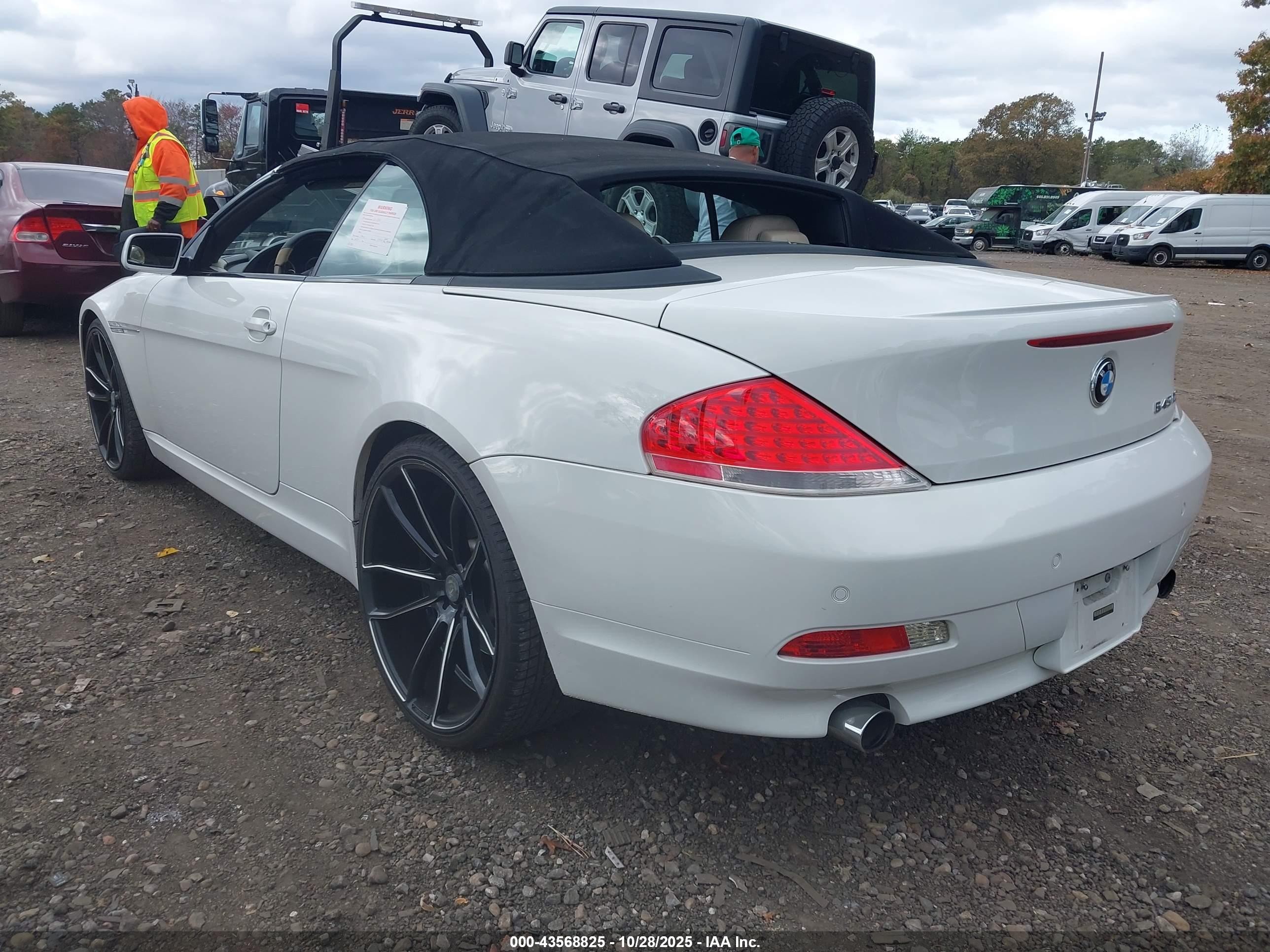 2005 Bmw 645ci   White vin: WBAEK73465B325610