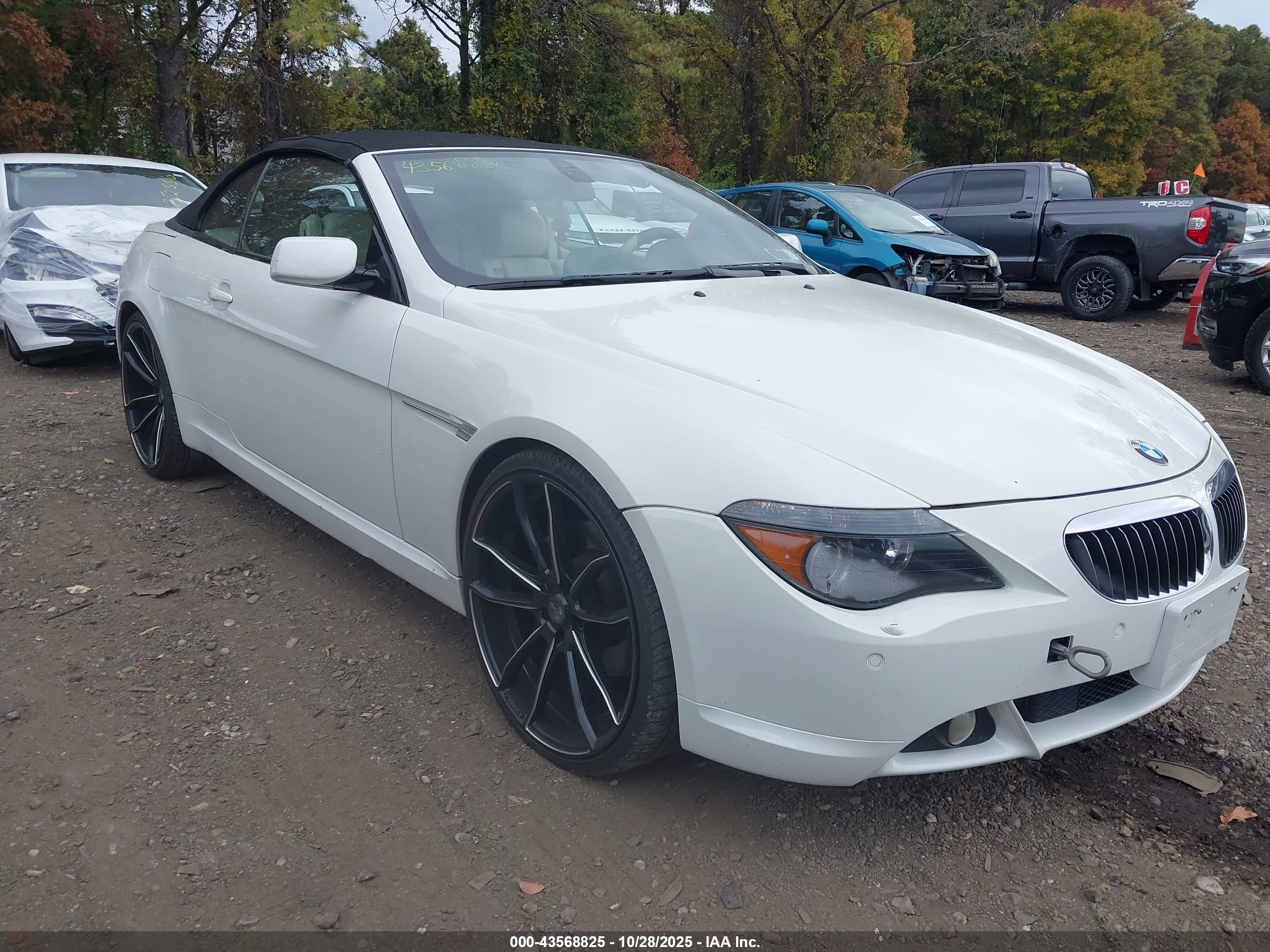 2005 Bmw 645ci   Белый vin: WBAEK73465B325610