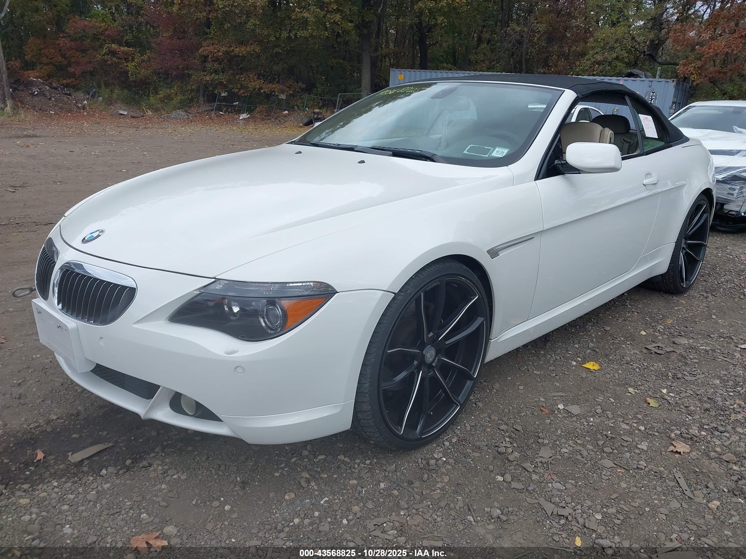 2005 Bmw 645ci   White vin: WBAEK73465B325610