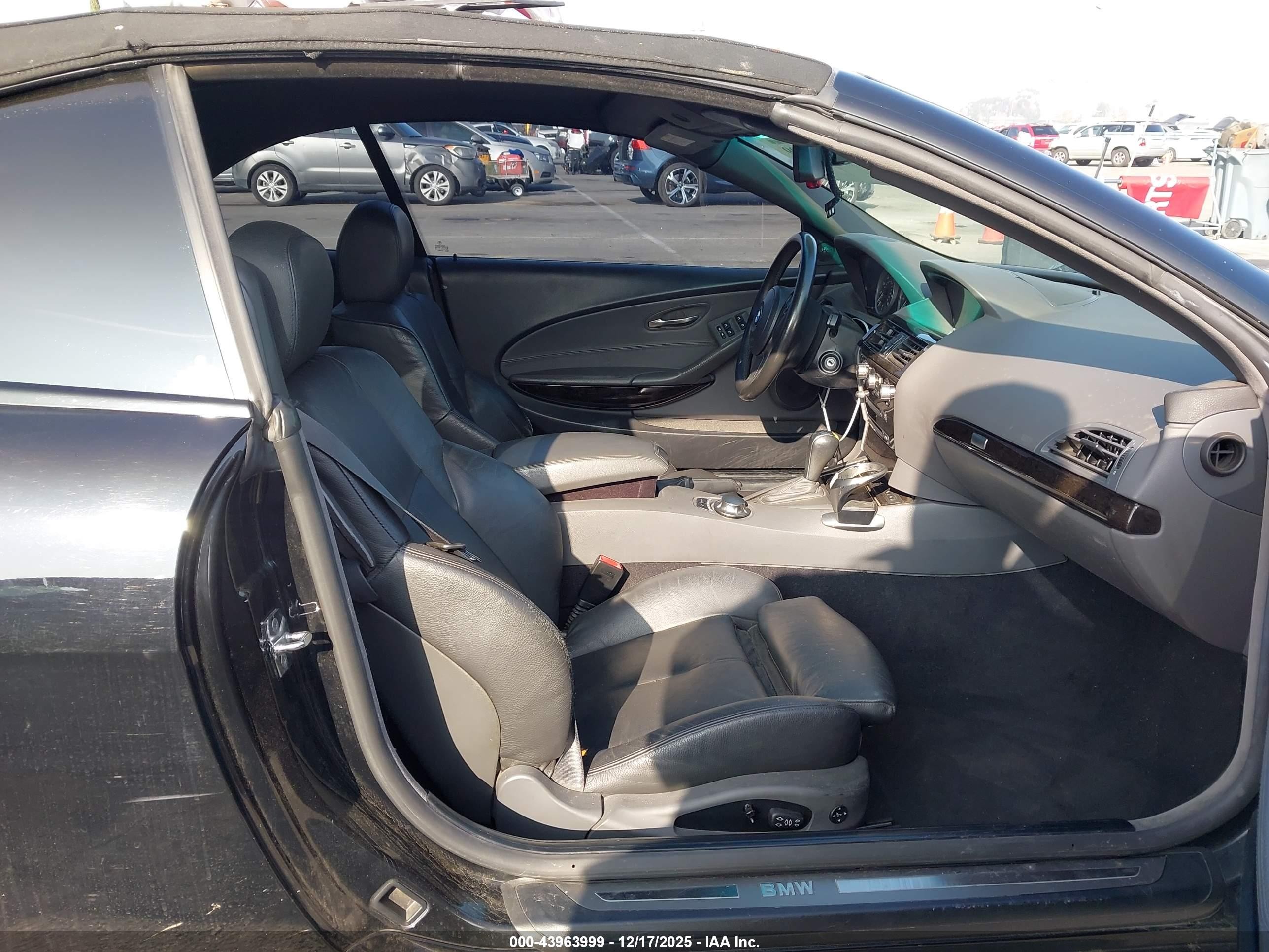 2005 Bmw 645ci   Черный vin: WBAEK73465B325896