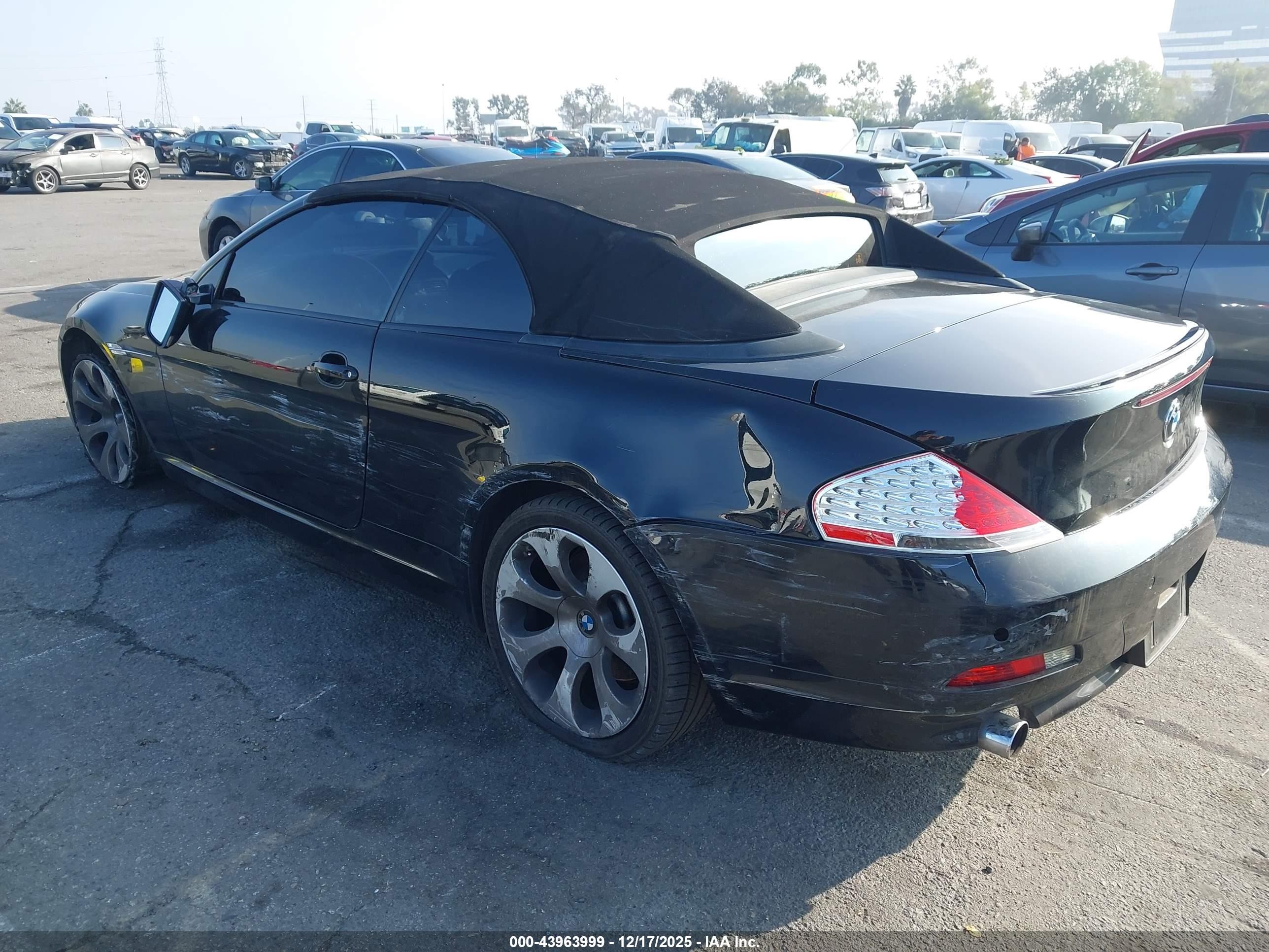 2005 Bmw 645ci   Черный vin: WBAEK73465B325896