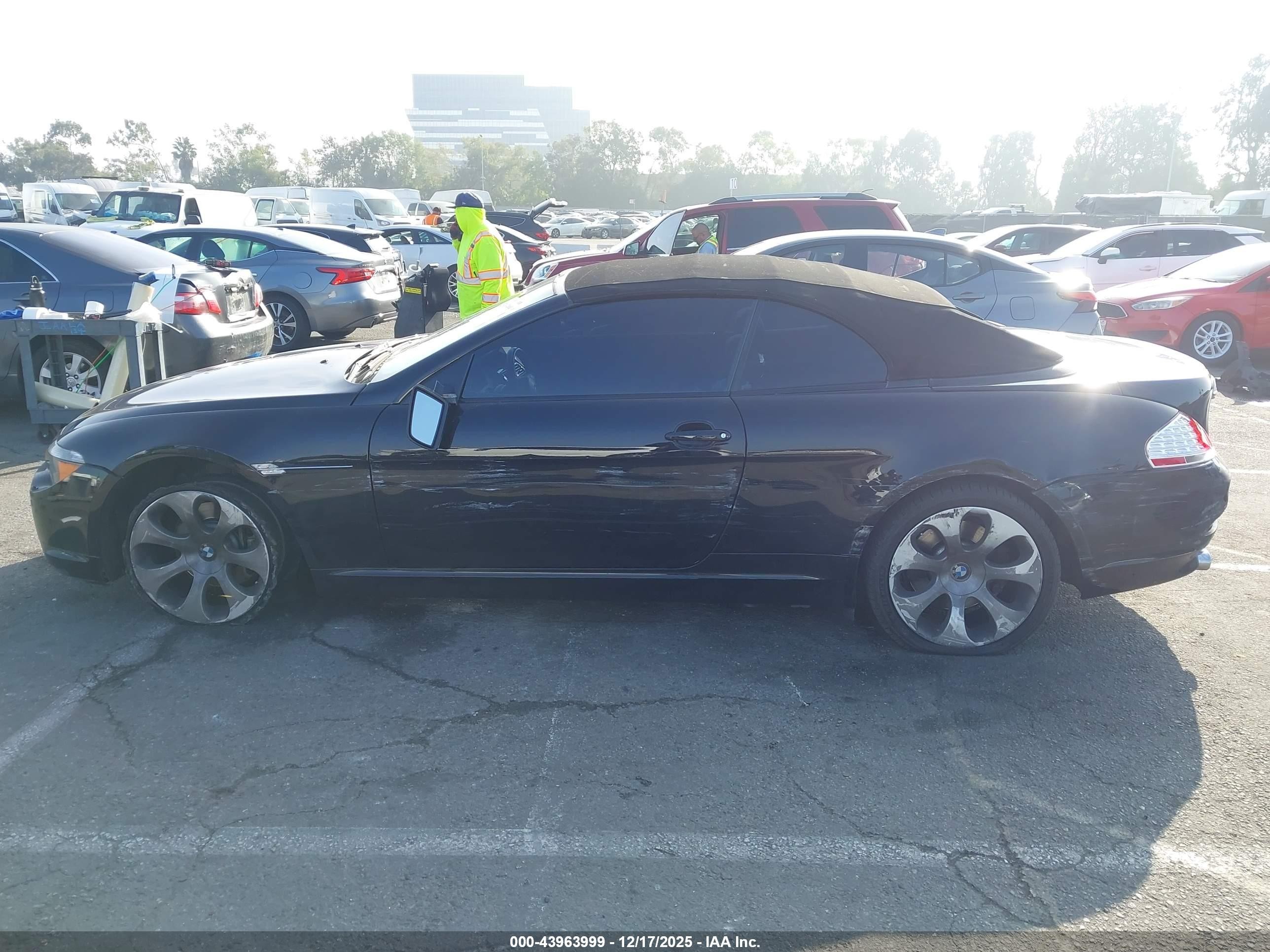 2005 Bmw 645ci   Черный vin: WBAEK73465B325896