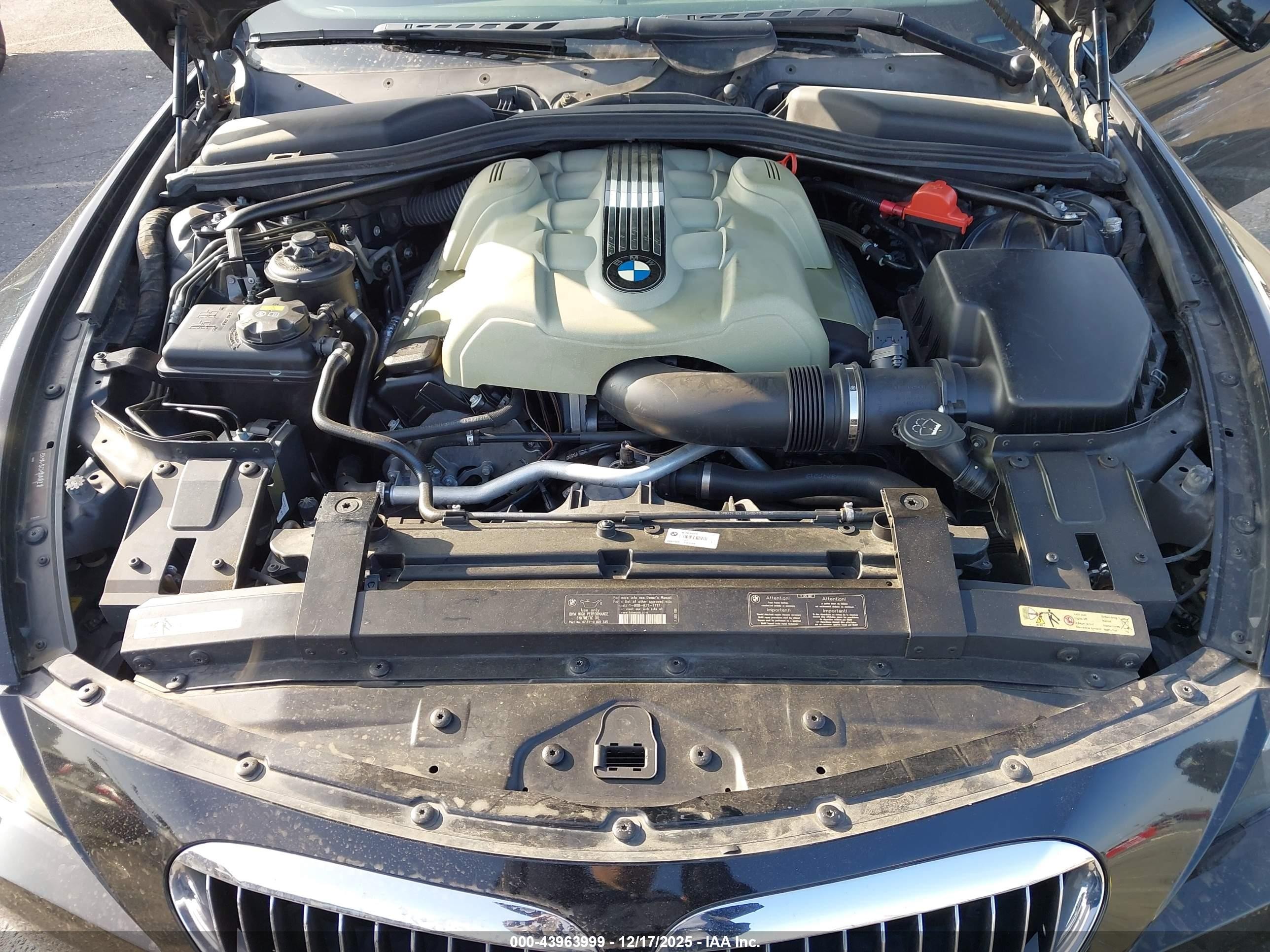 2005 Bmw 645ci   Черный vin: WBAEK73465B325896