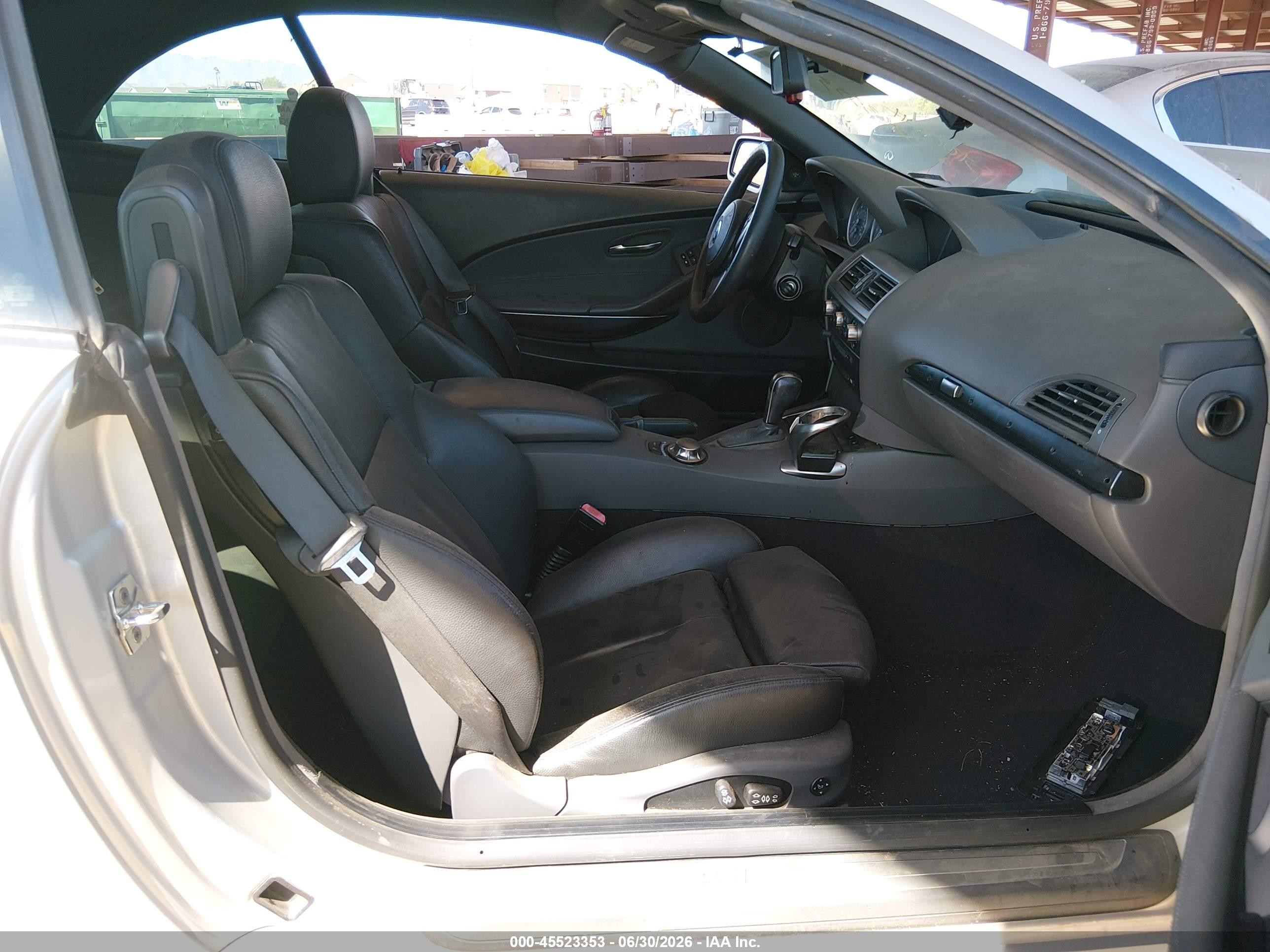 2005 Bmw 645ci   Серебряный vin: WBAEK73465B326952