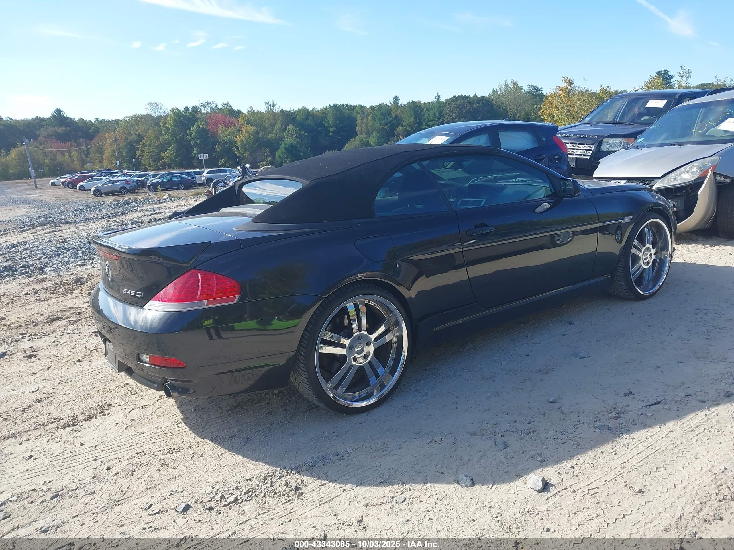 2005 Bmw 645ci   Black vin: WBAEK73475B261187