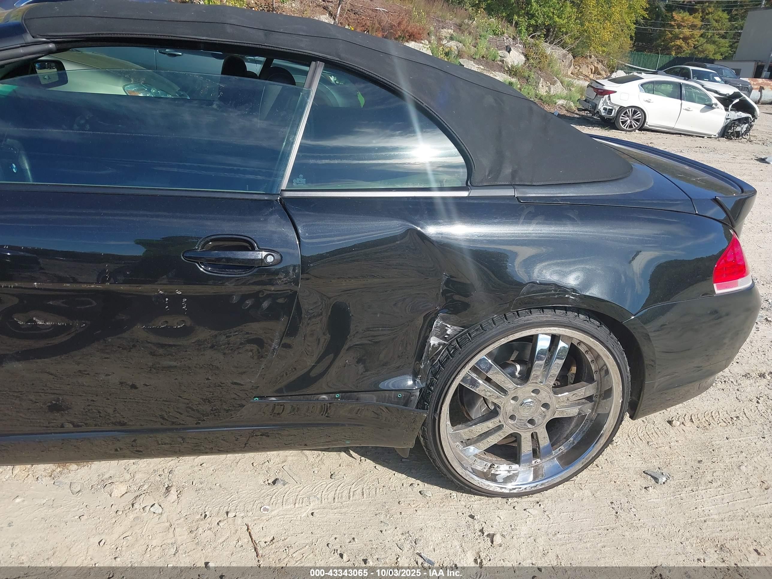 2005 Bmw 645ci   Black vin: WBAEK73475B261187