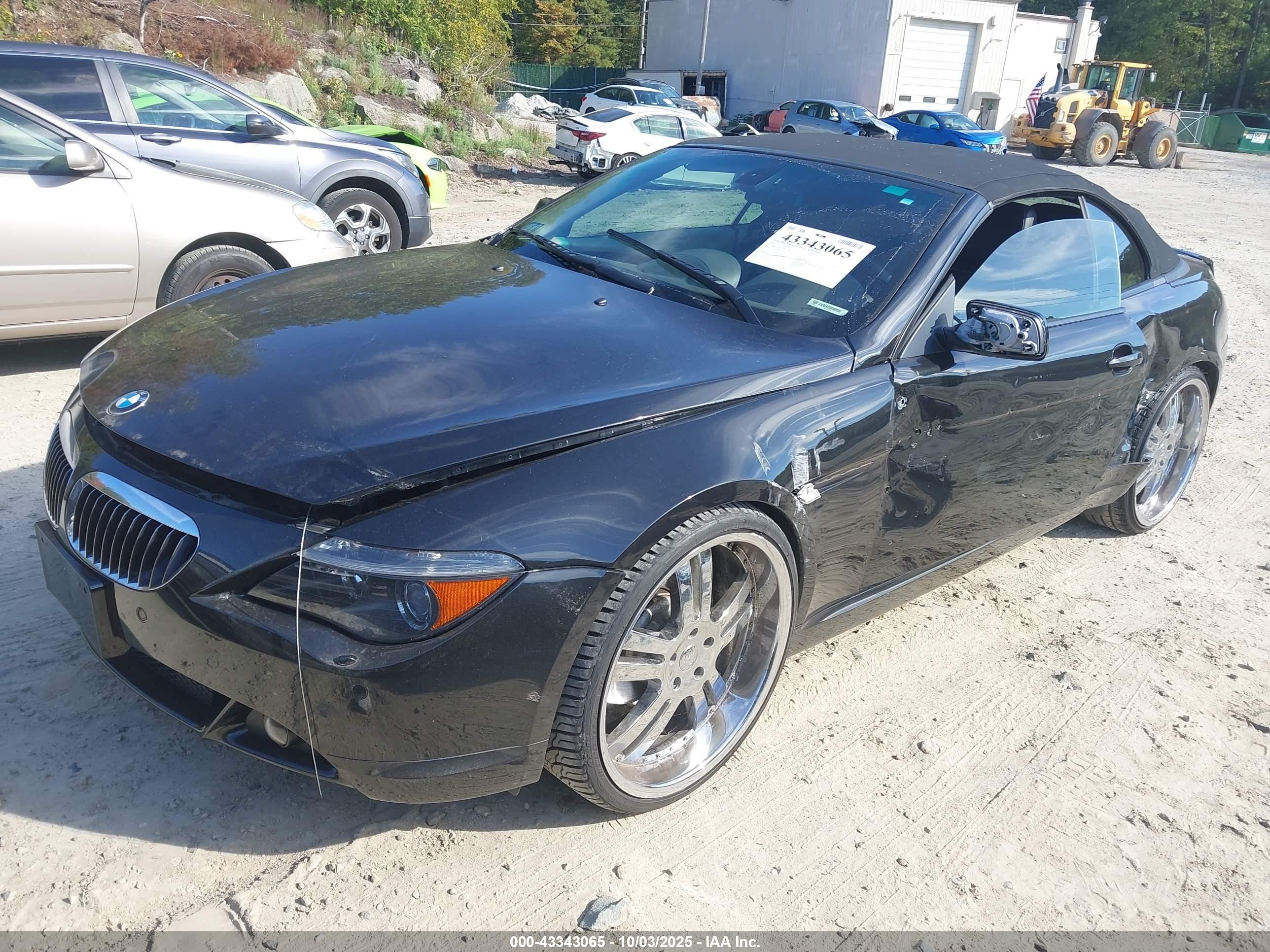 2005 Bmw 645ci   Black vin: WBAEK73475B261187