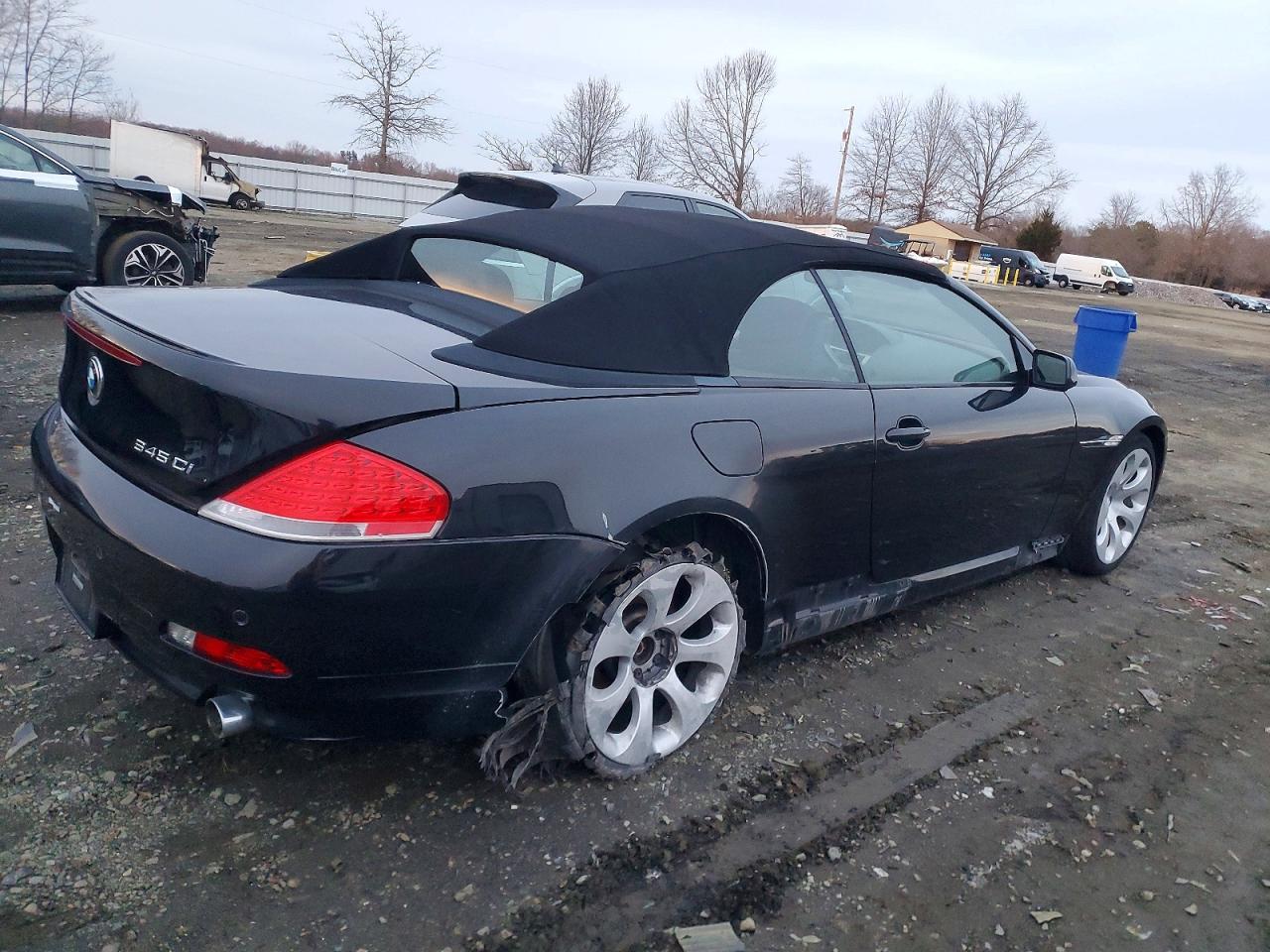 2005 Bmw 645 Ci Automatic Black vin: WBAEK73475B324692