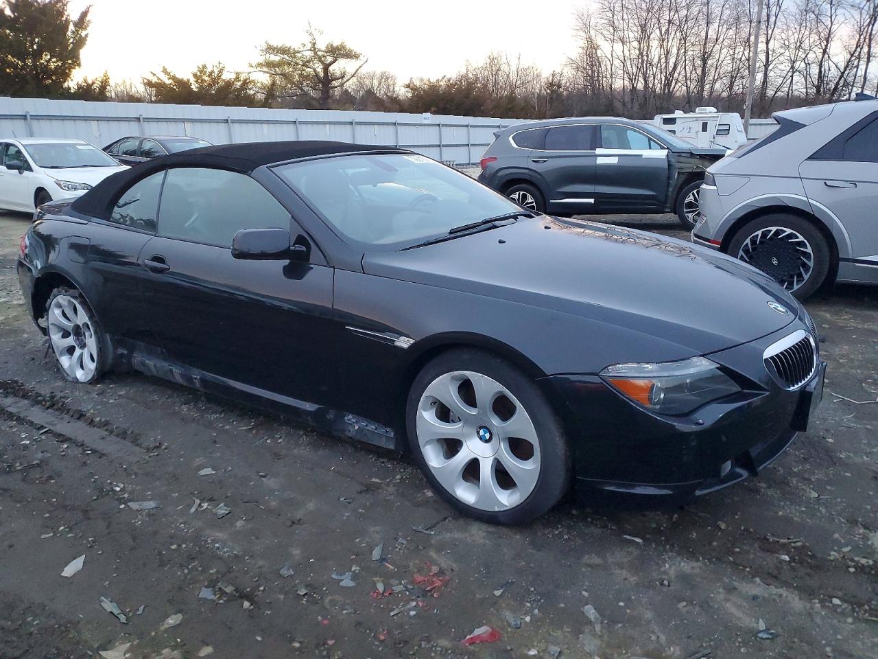 2005 Bmw 645 Ci Automatic Black vin: WBAEK73475B324692