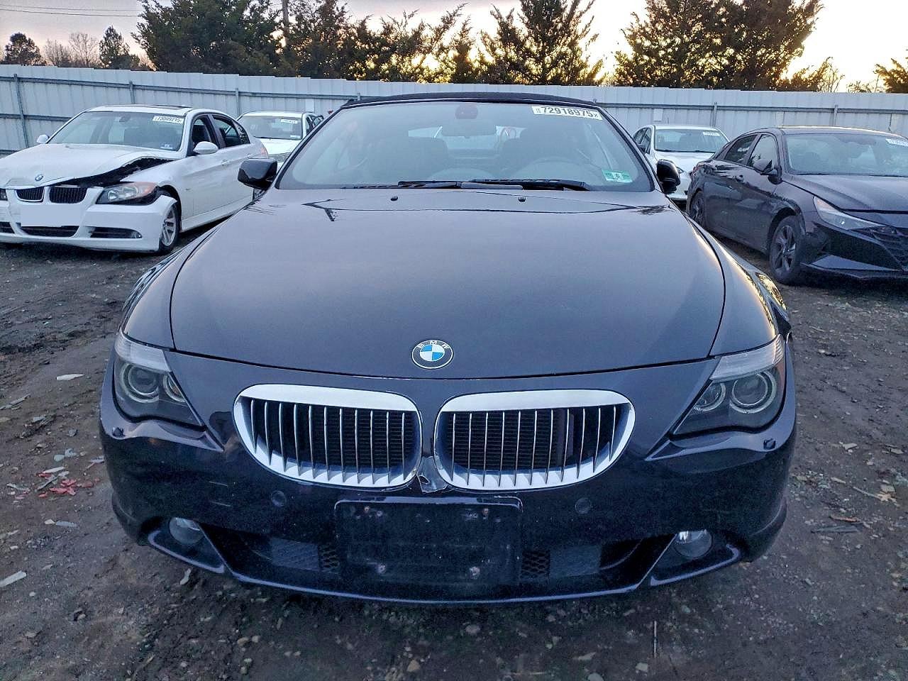 2005 Bmw 645 Ci Automatic Black vin: WBAEK73475B324692