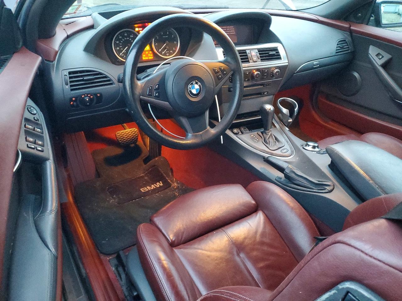 2005 Bmw 645 Ci Automatic Black vin: WBAEK73475B324692