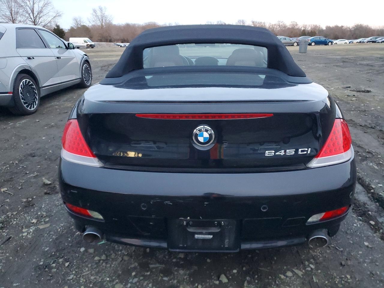 2005 Bmw 645 Ci Automatic Black vin: WBAEK73475B324692