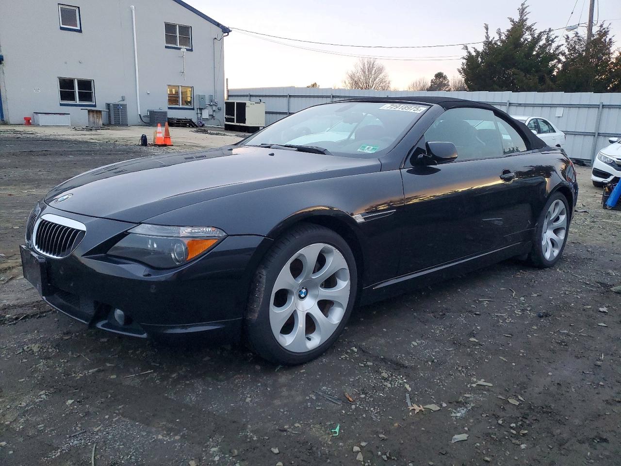 2005 Bmw 645 Ci Automatic Black vin: WBAEK73475B324692