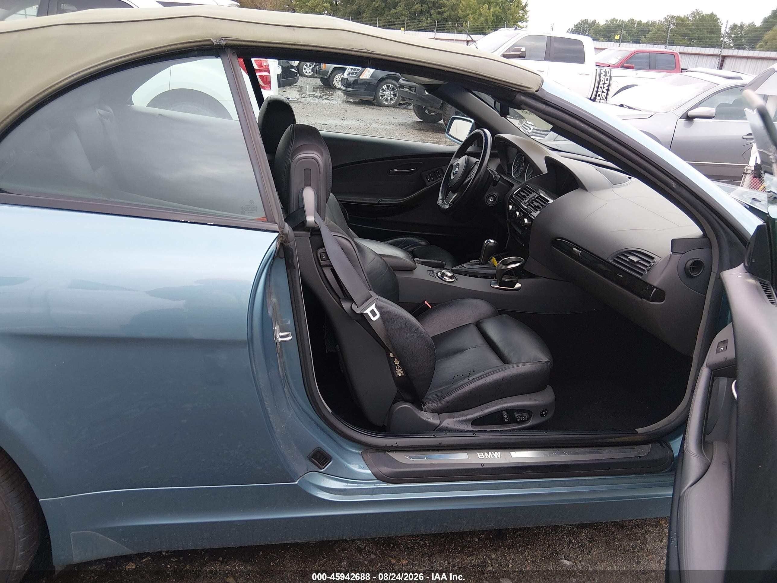 2005 Bmw 645ci   Blue vin: WBAEK73475B328192