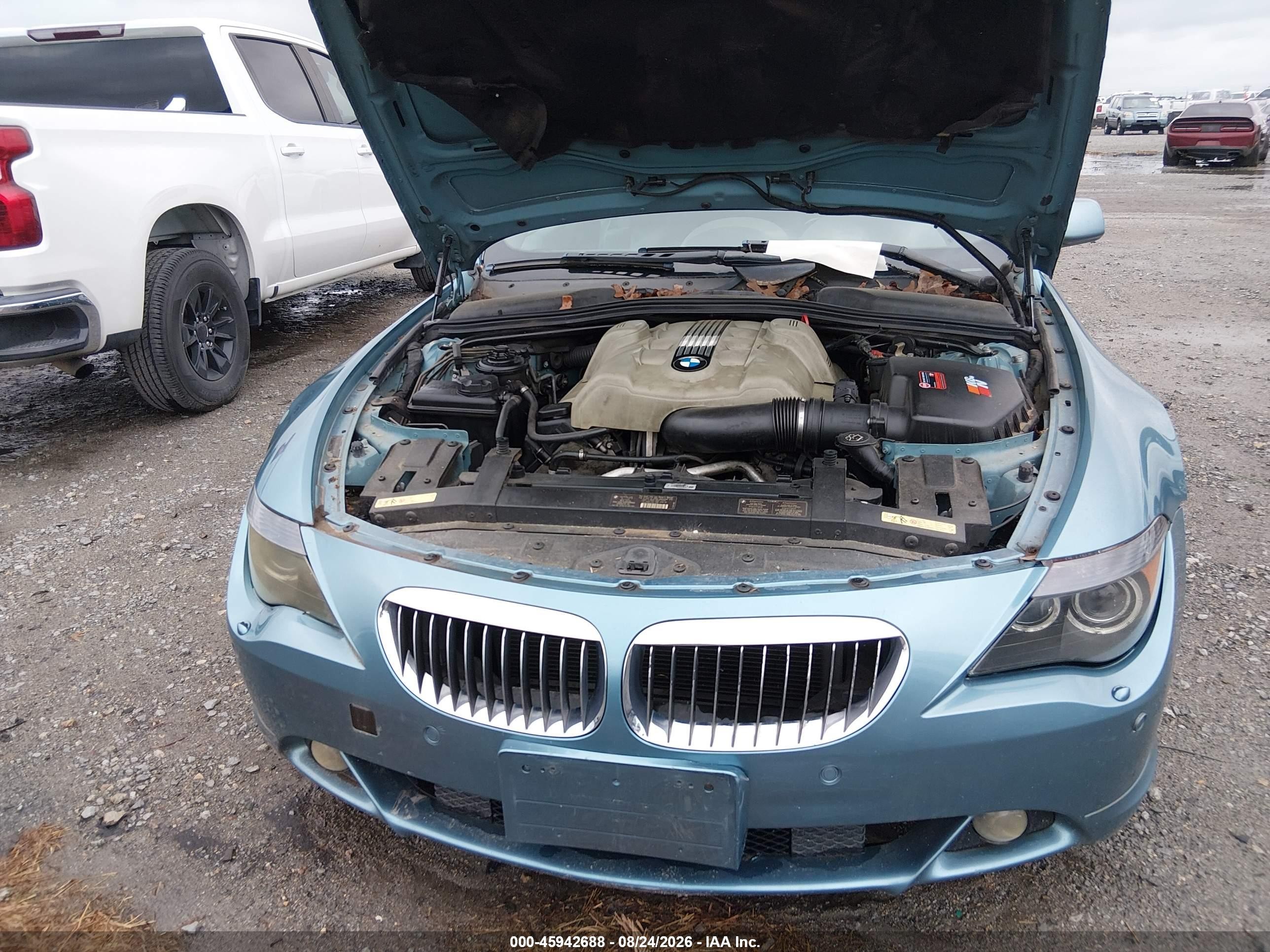 2005 Bmw 645ci   Blue vin: WBAEK73475B328192
