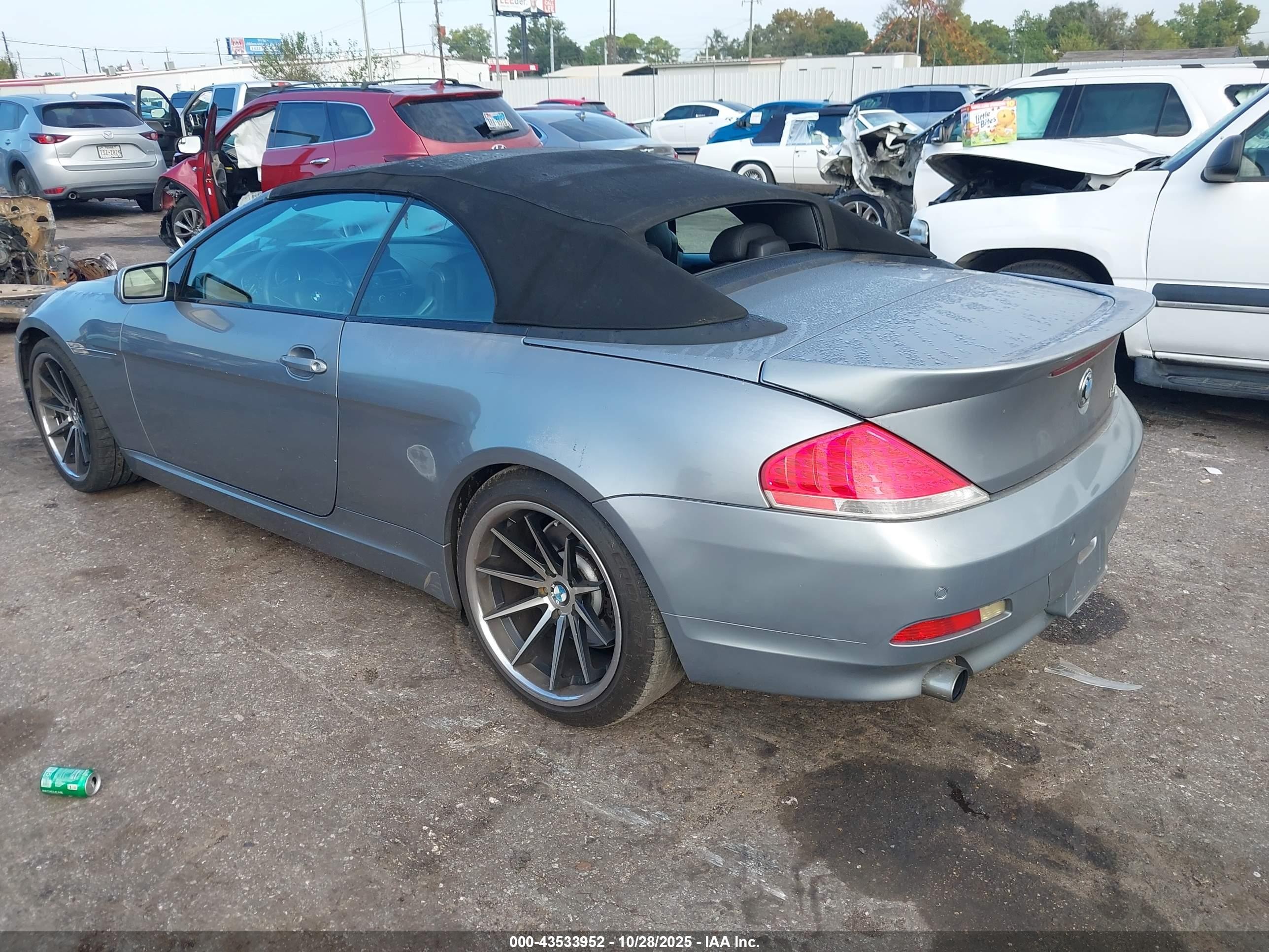 2005 Bmw 645ci   Серый vin: WBAEK73475B328399