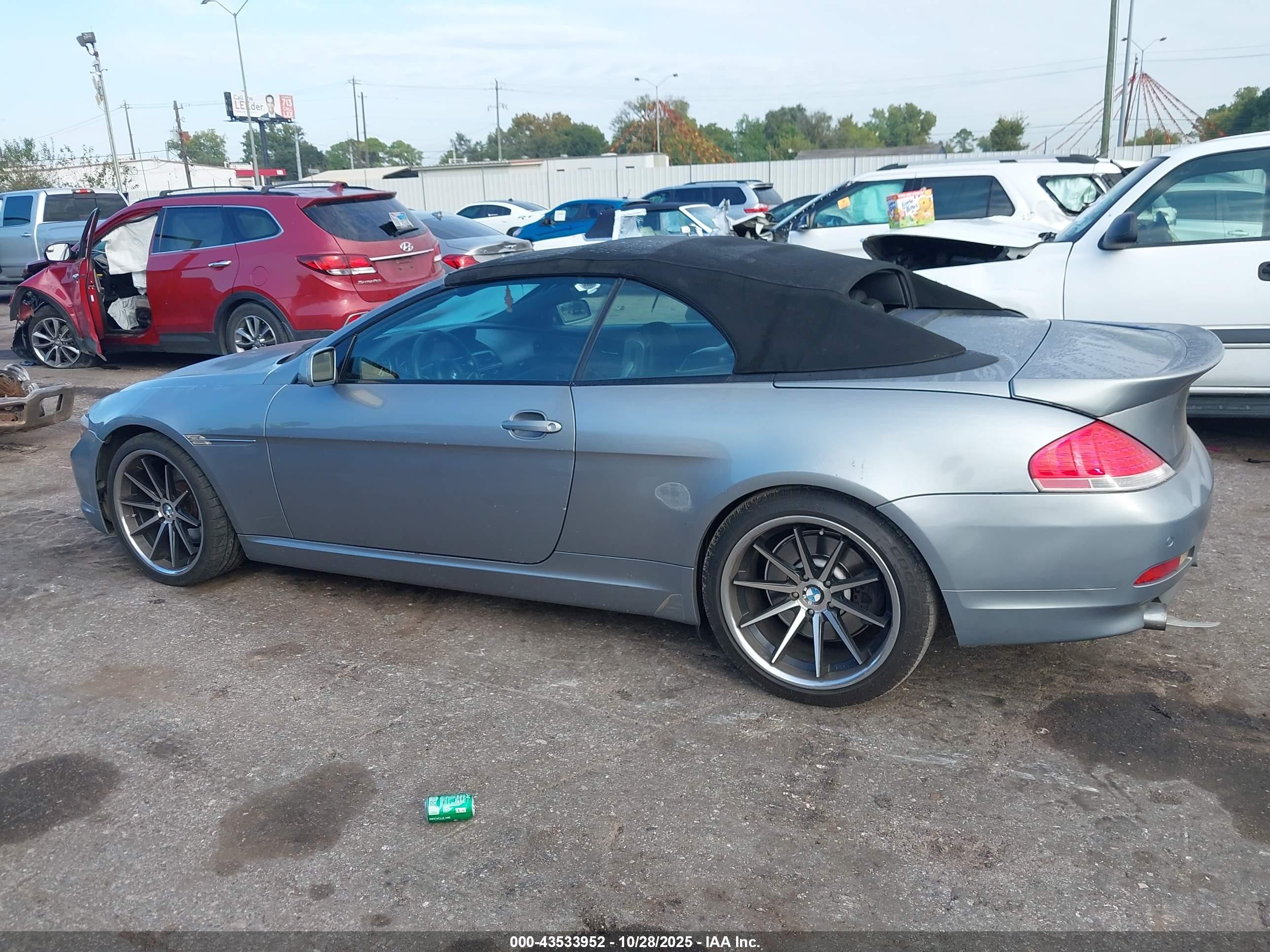 2005 Bmw 645ci   Серый vin: WBAEK73475B328399