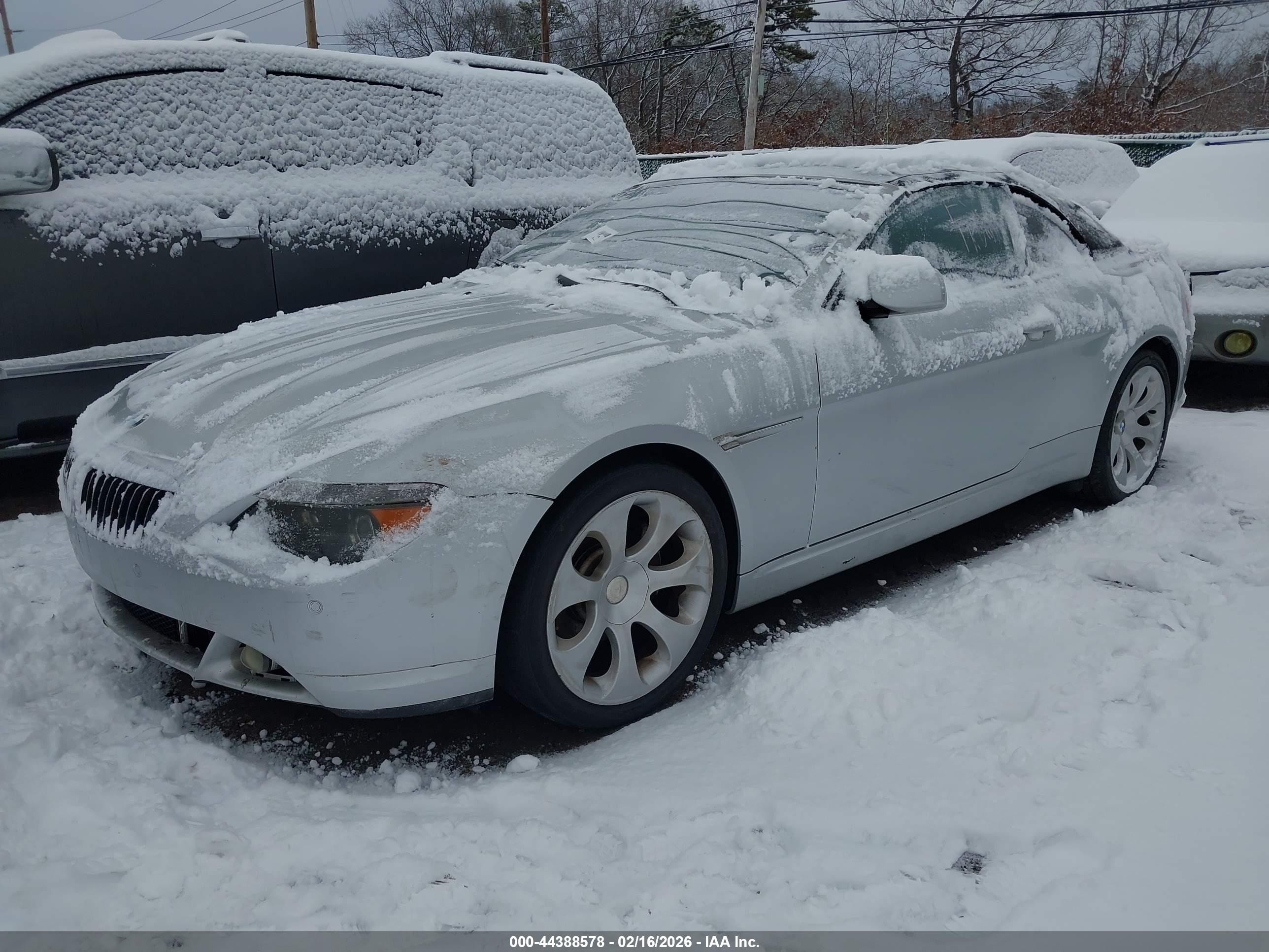 2005 Bmw 645ci   Gray vin: WBAEK73495B323527