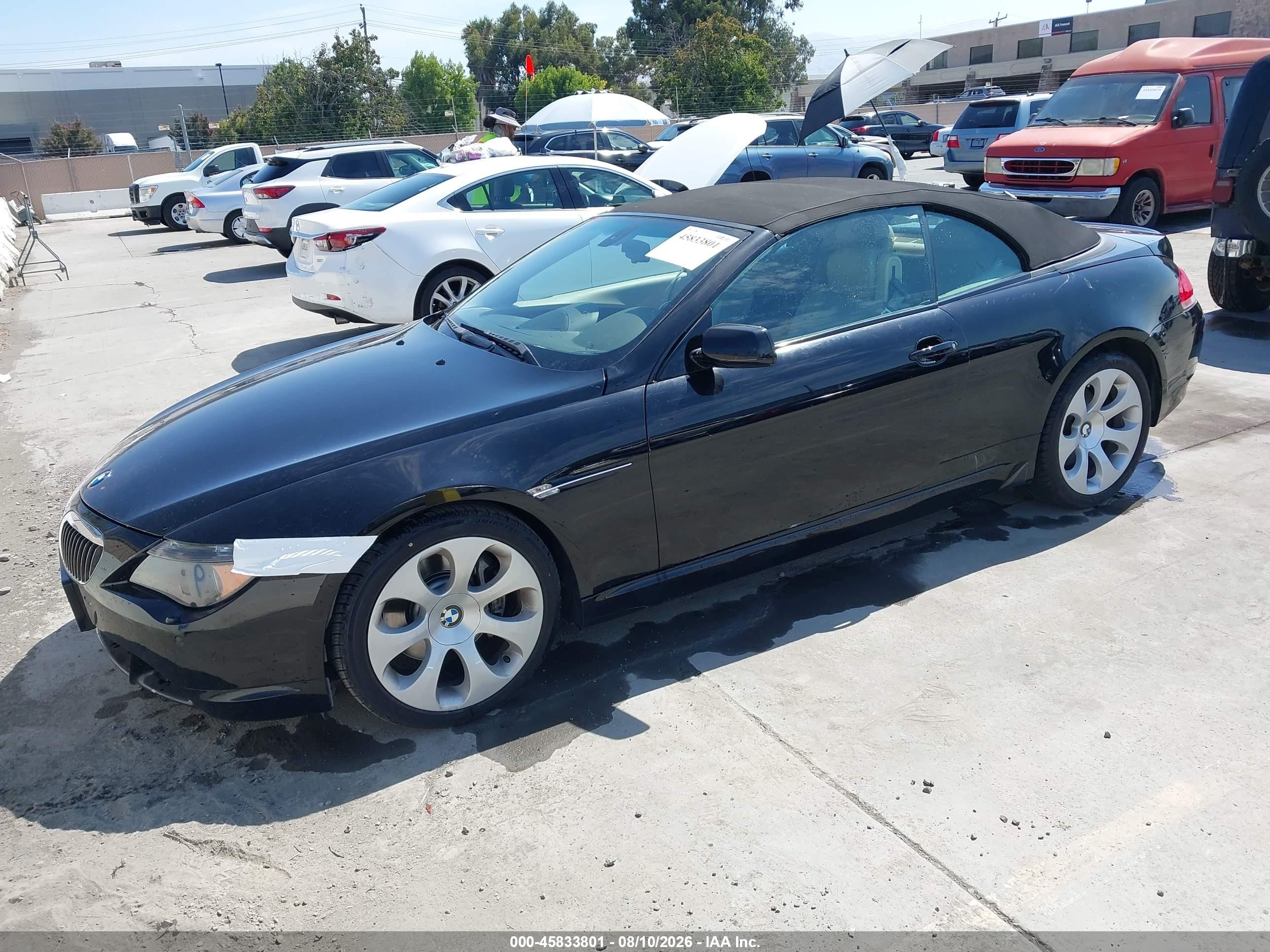 2005 Bmw 645ci   Черный vin: WBAEK73495B328081