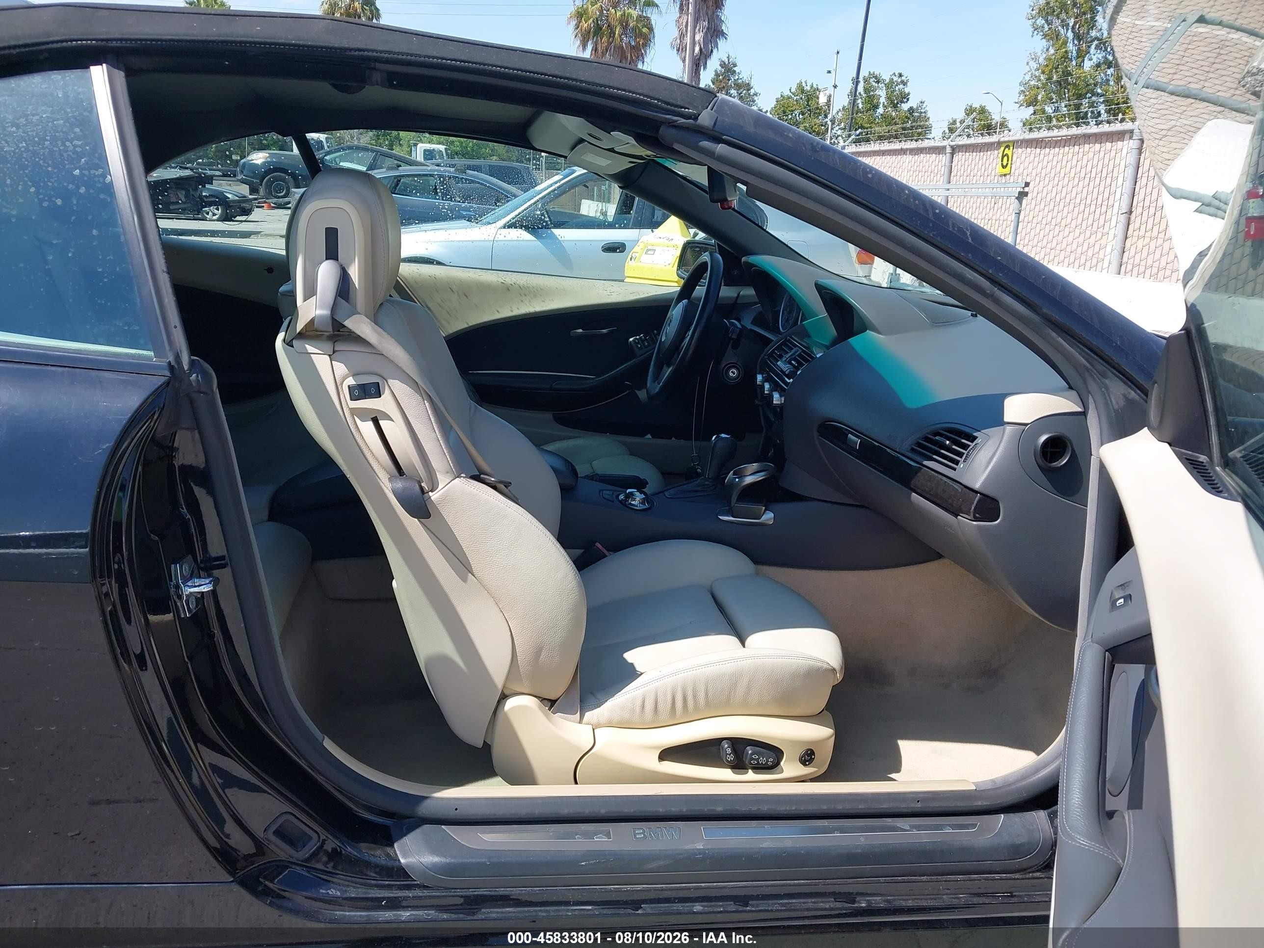 2005 Bmw 645ci   Черный vin: WBAEK73495B328081