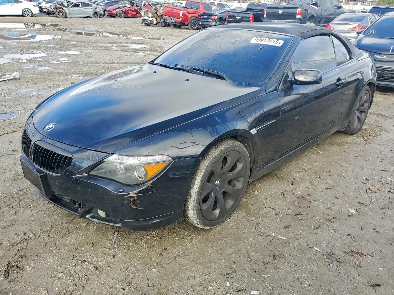 2004 Bmw 645 Ci Automatic Black vin: WBAEK734X4B321123