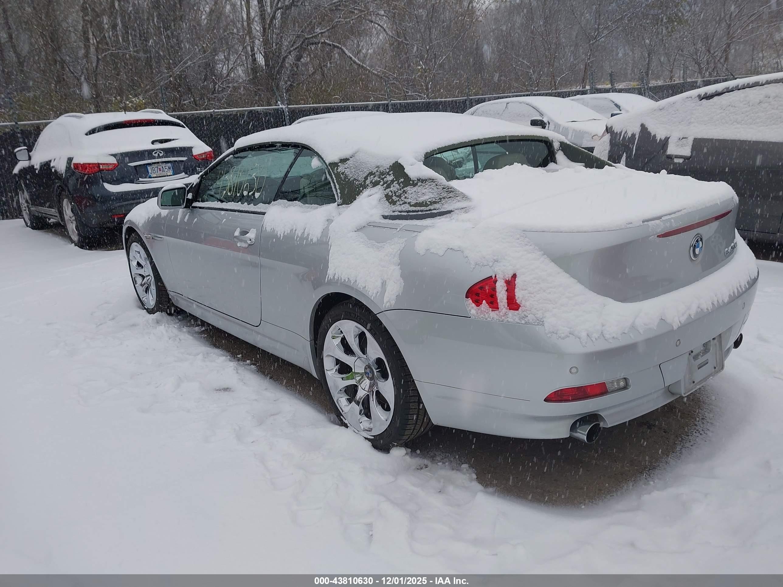 2005 Bmw 645ci   Silver vin: WBAEK734X5B323455