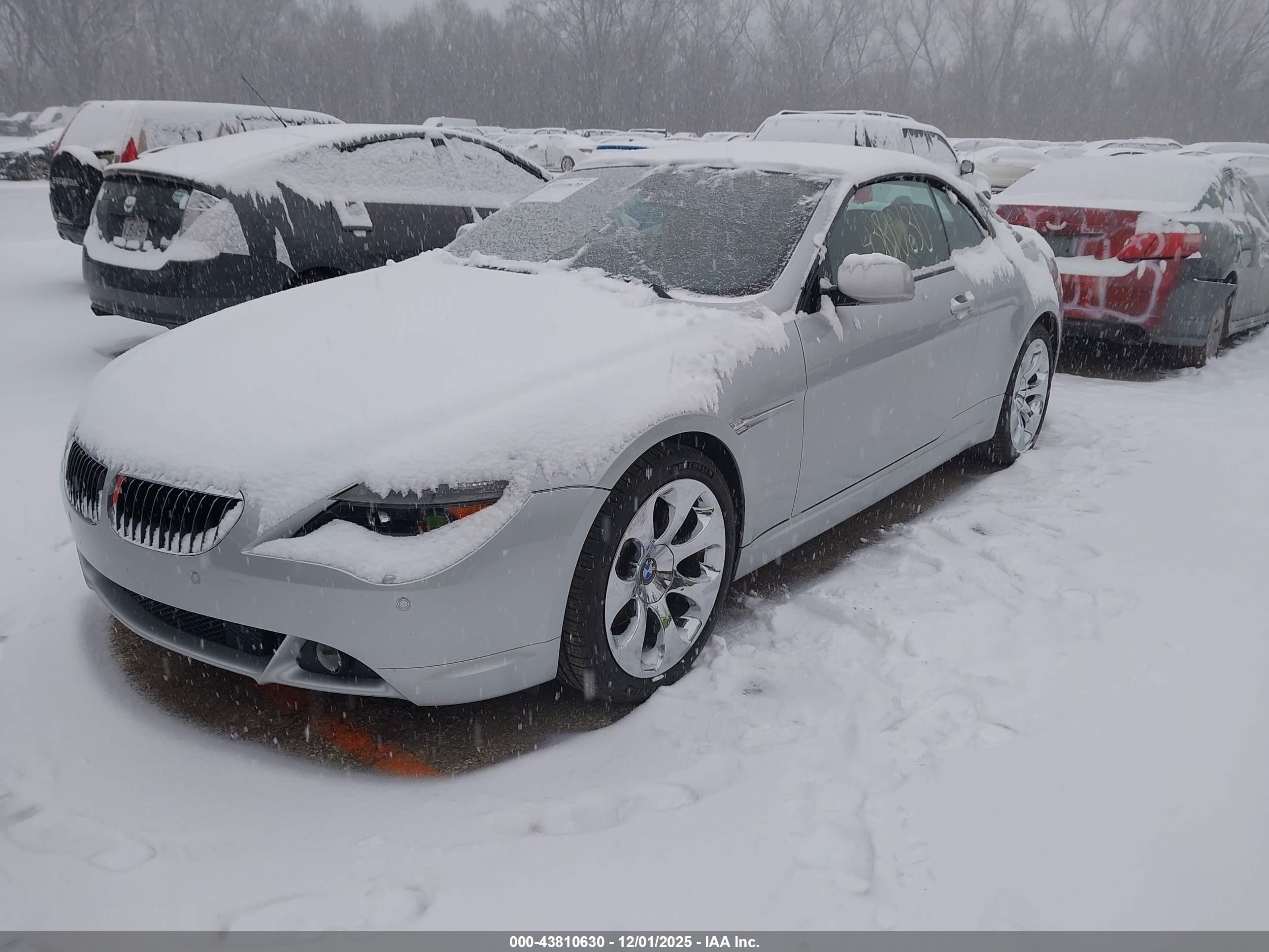 2005 Bmw 645ci   Silver vin: WBAEK734X5B323455