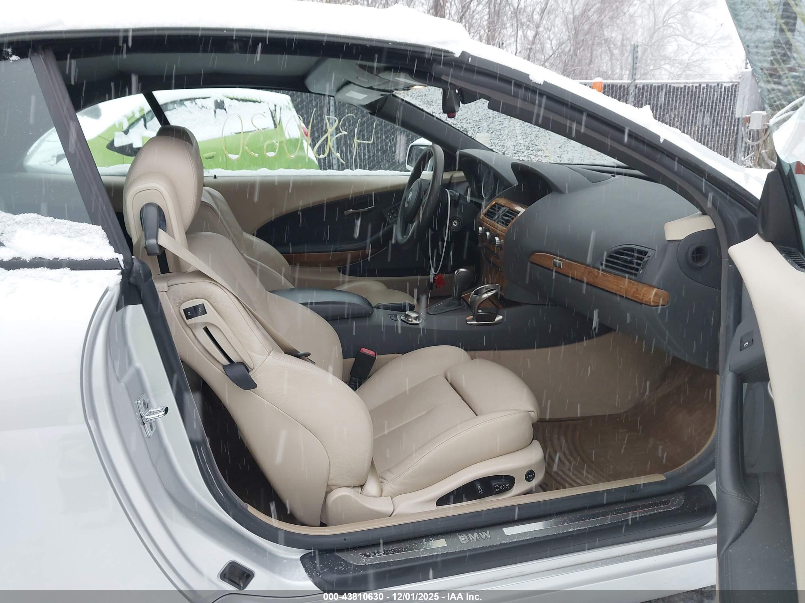 2005 Bmw 645ci   Silver vin: WBAEK734X5B323455