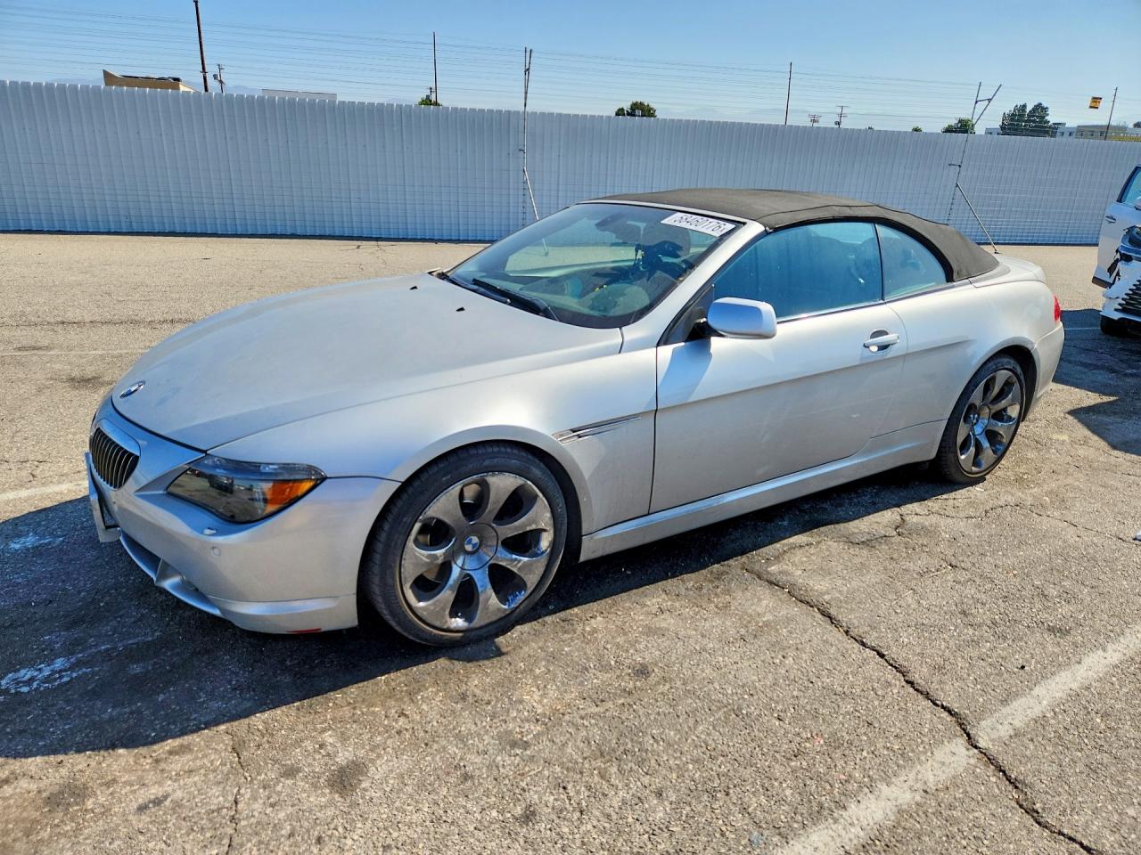 2005 Bmw 645 Ci Automatic Silver vin: WBAEK734X5B323956